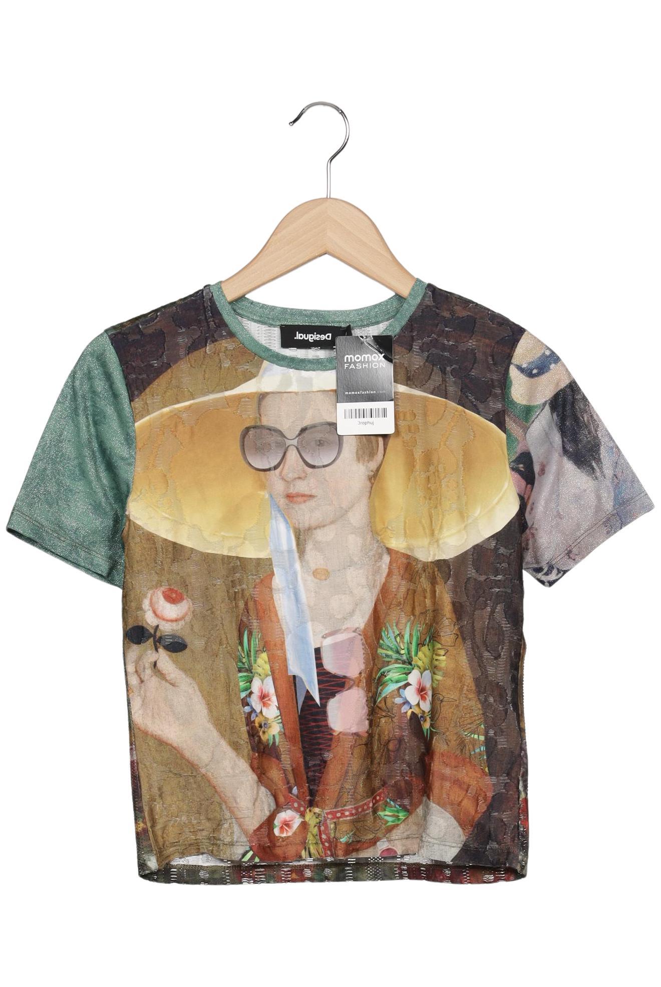 

Desigual Damen T-Shirt, grün, Gr. 38