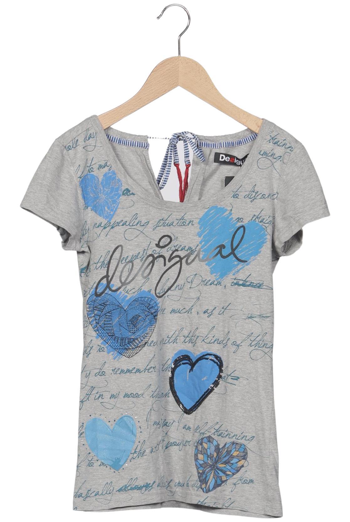 

Desigual Damen T-Shirt, grau, Gr. 34