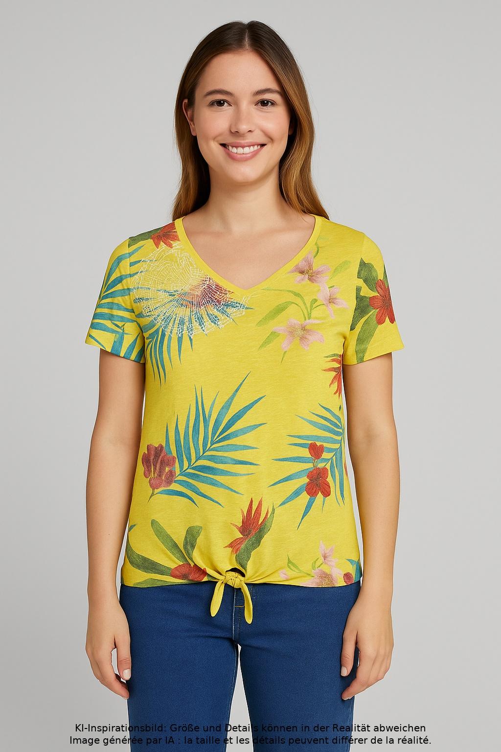 

Desigual Damen T-Shirt, gelb, Gr. 36