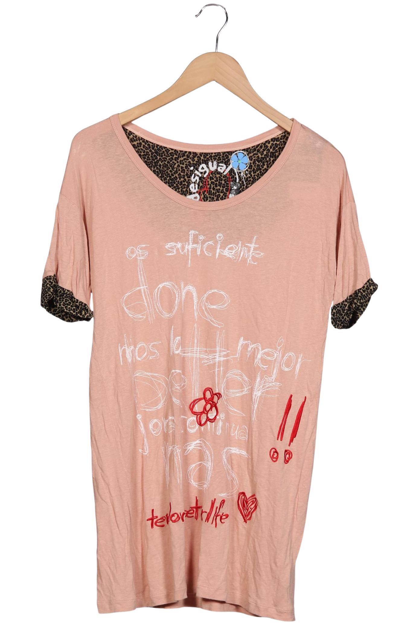 

Desigual Damen T-Shirt, beige, Gr. 44
