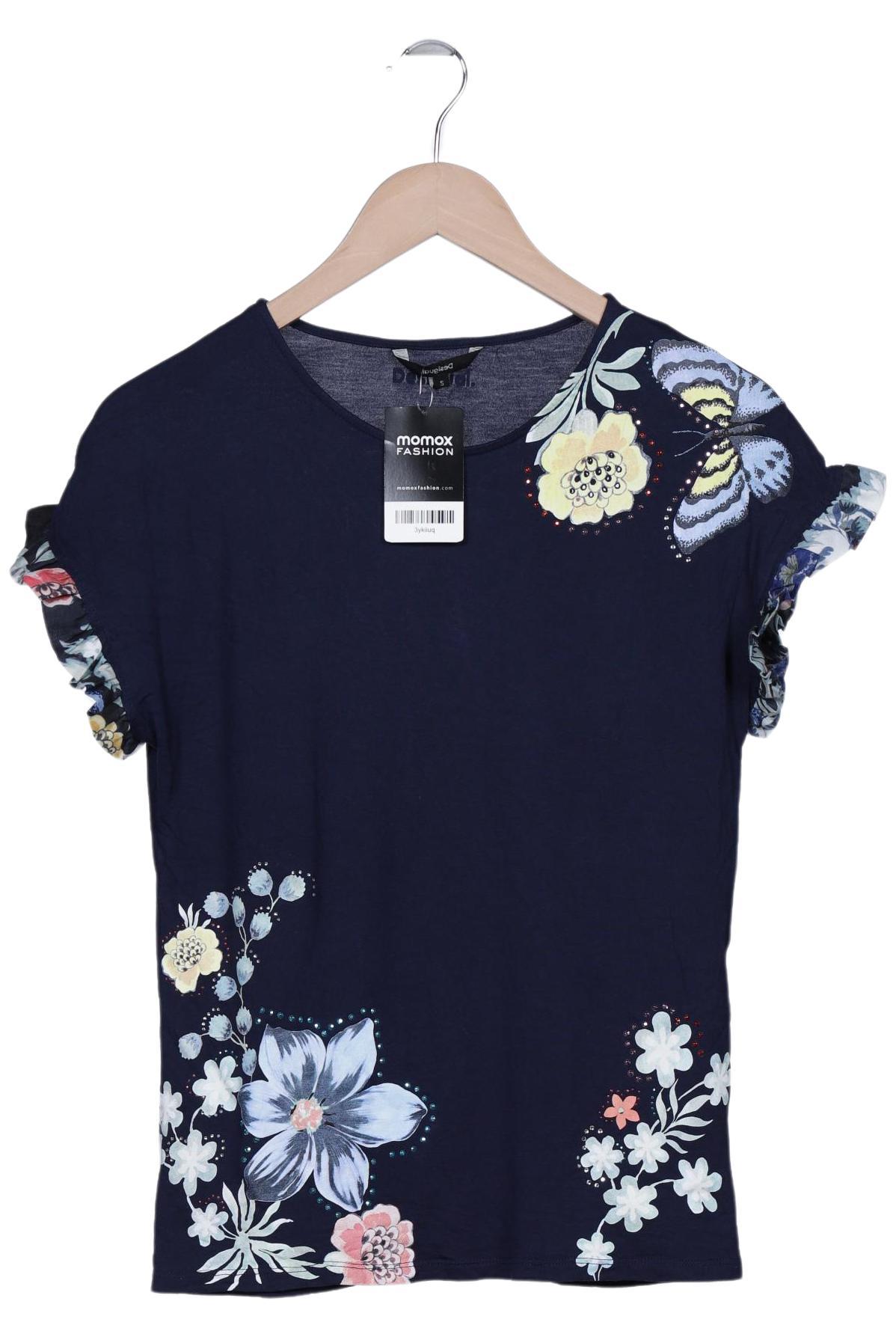 

Desigual Damen T-Shirt, marineblau, Gr. 36