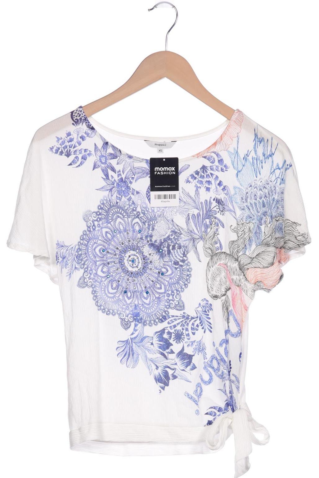 

Desigual Damen T-Shirt, weiß, Gr. 34