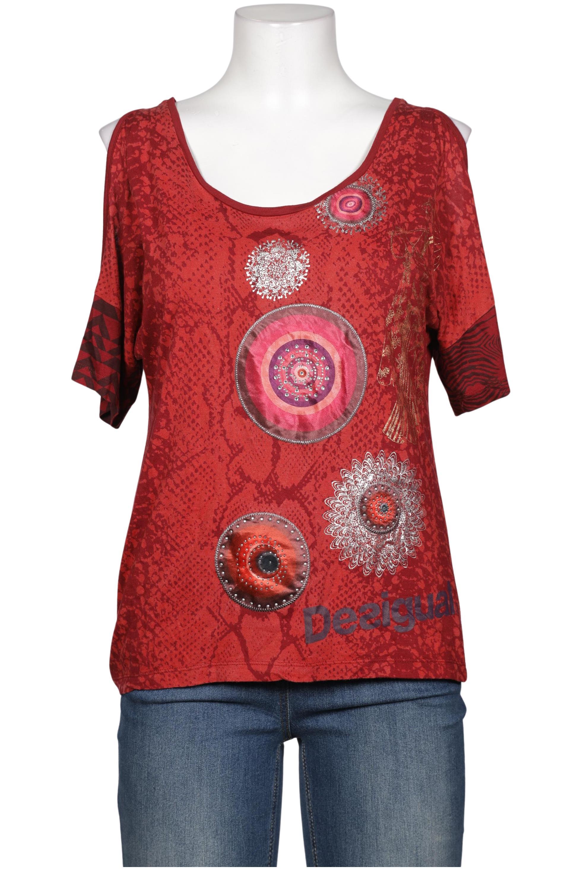 

Desigual Damen T-Shirt, rot, Gr. 38