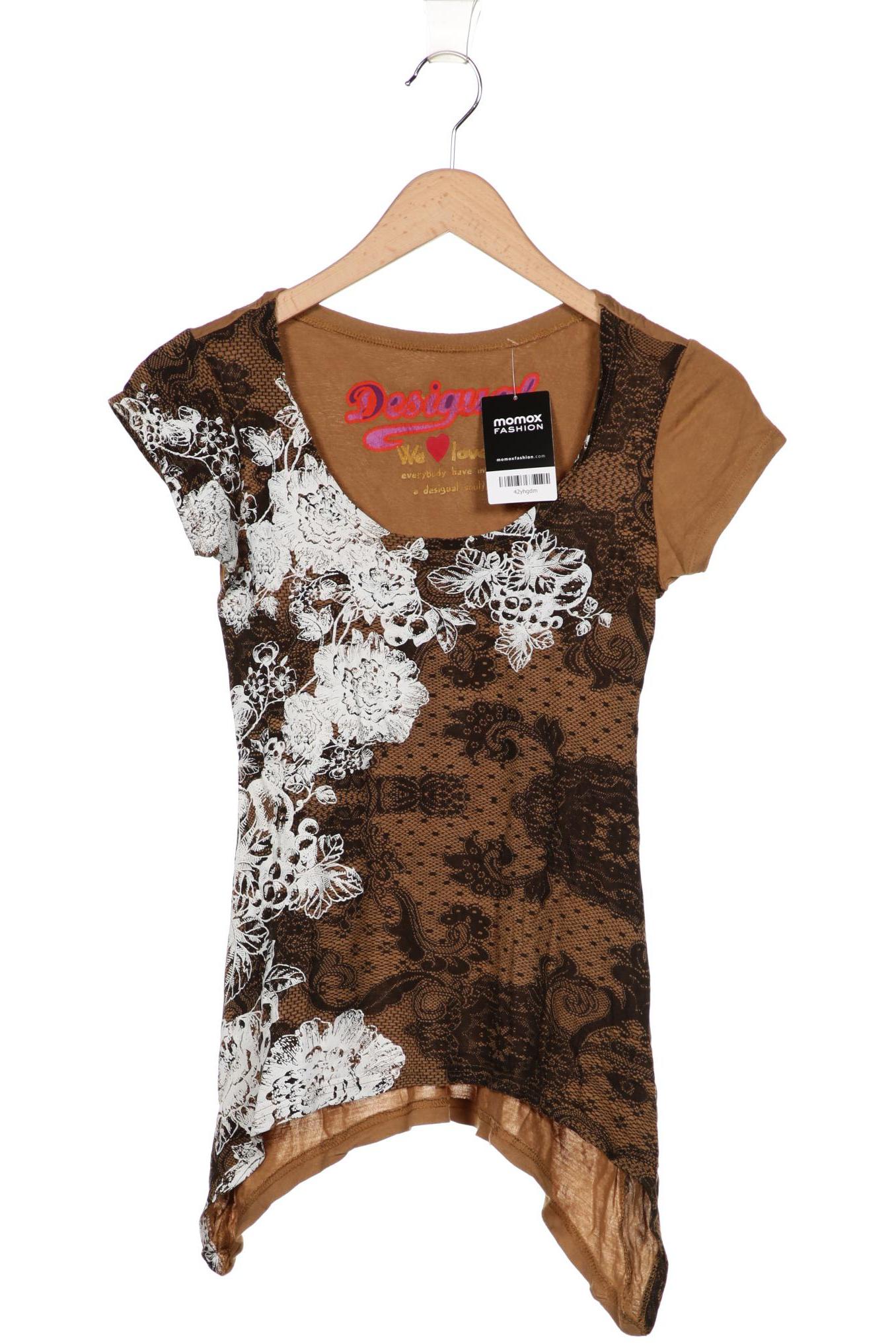 

Desigual Damen T-Shirt, braun, Gr. 42