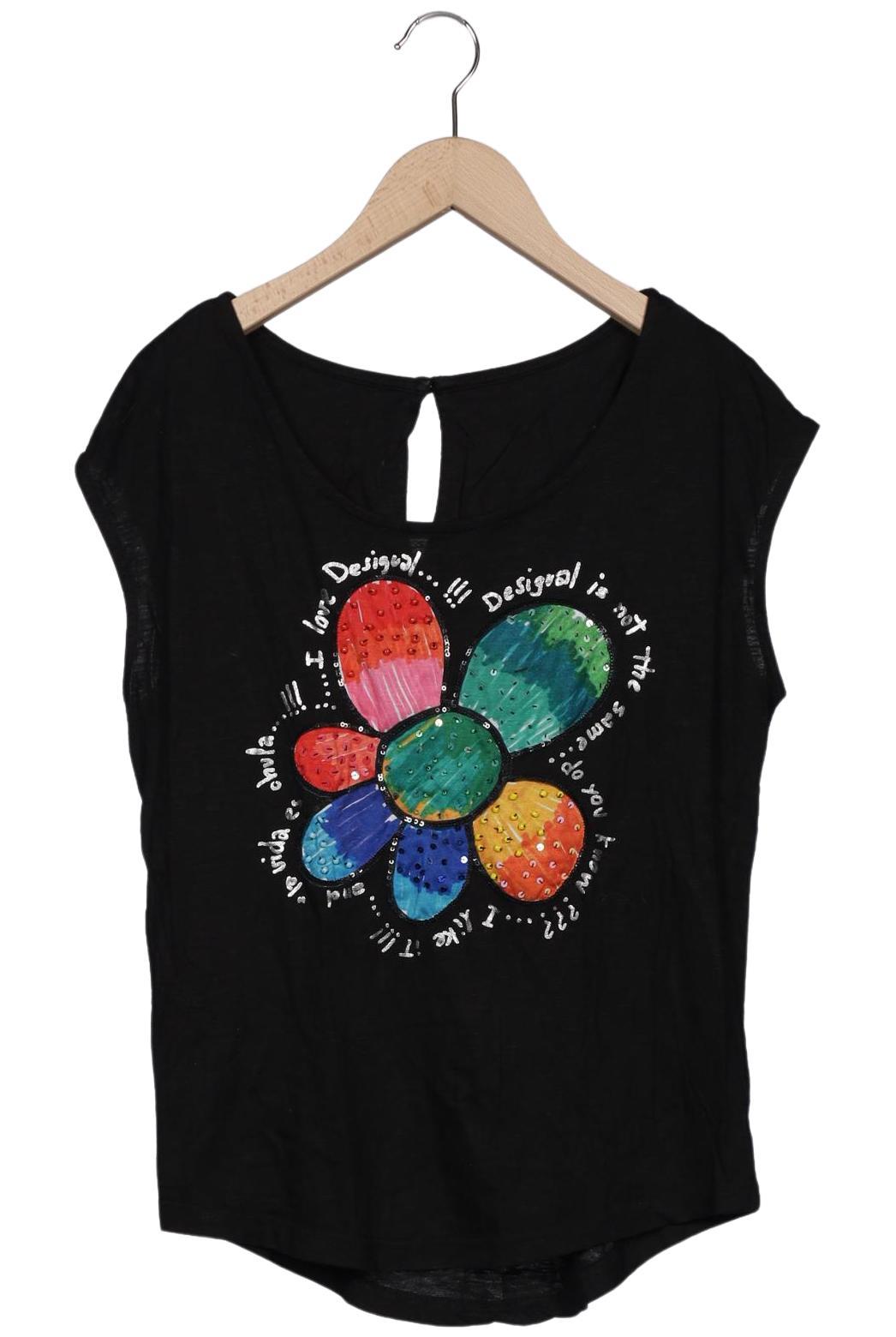 

Desigual Damen T-Shirt, schwarz, Gr. 36