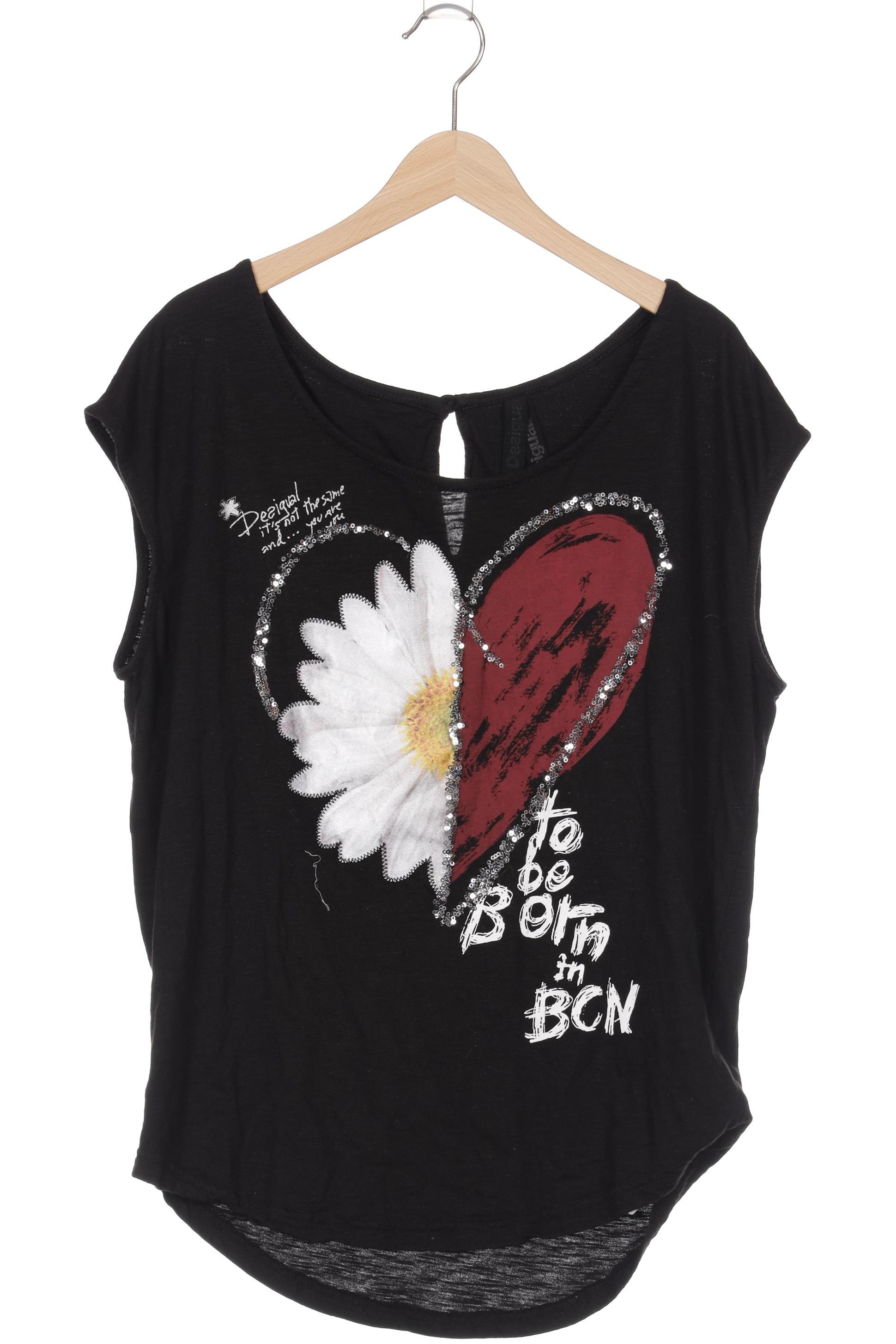 

Desigual Damen T-Shirt, schwarz, Gr.