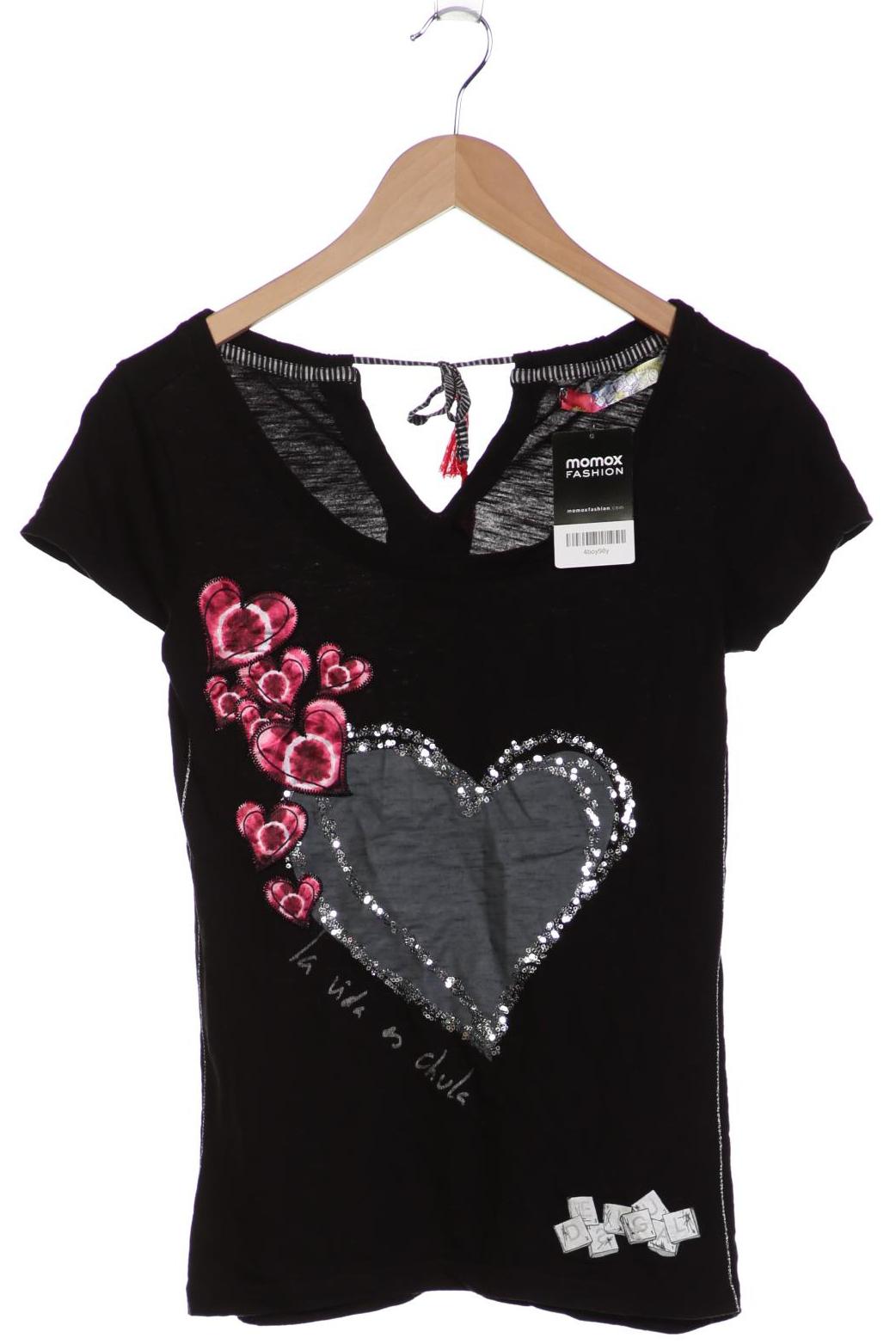 

Desigual Damen T-Shirt, schwarz, Gr. 36