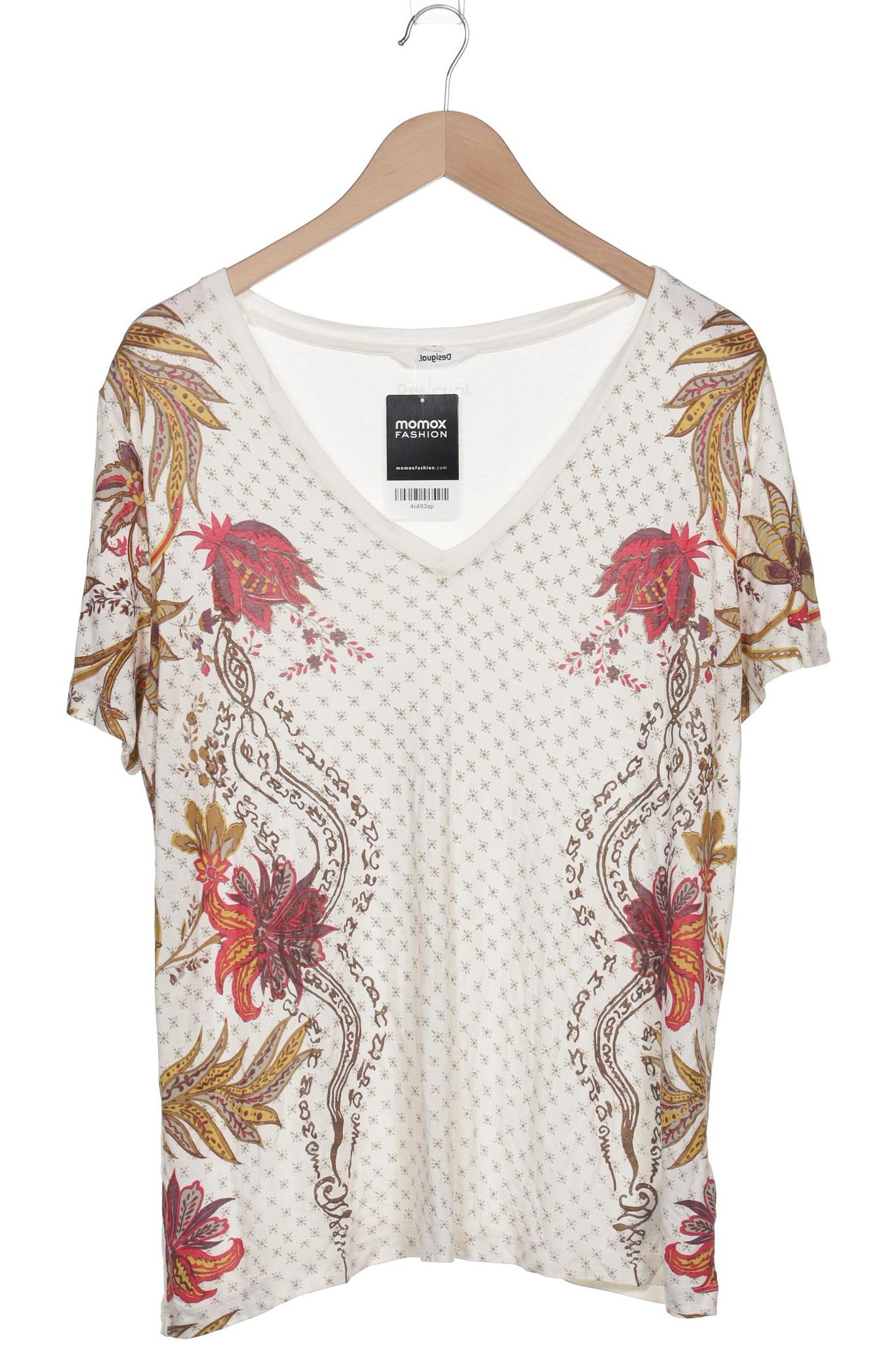 

Desigual Damen T-Shirt, cremeweiß, Gr. 42