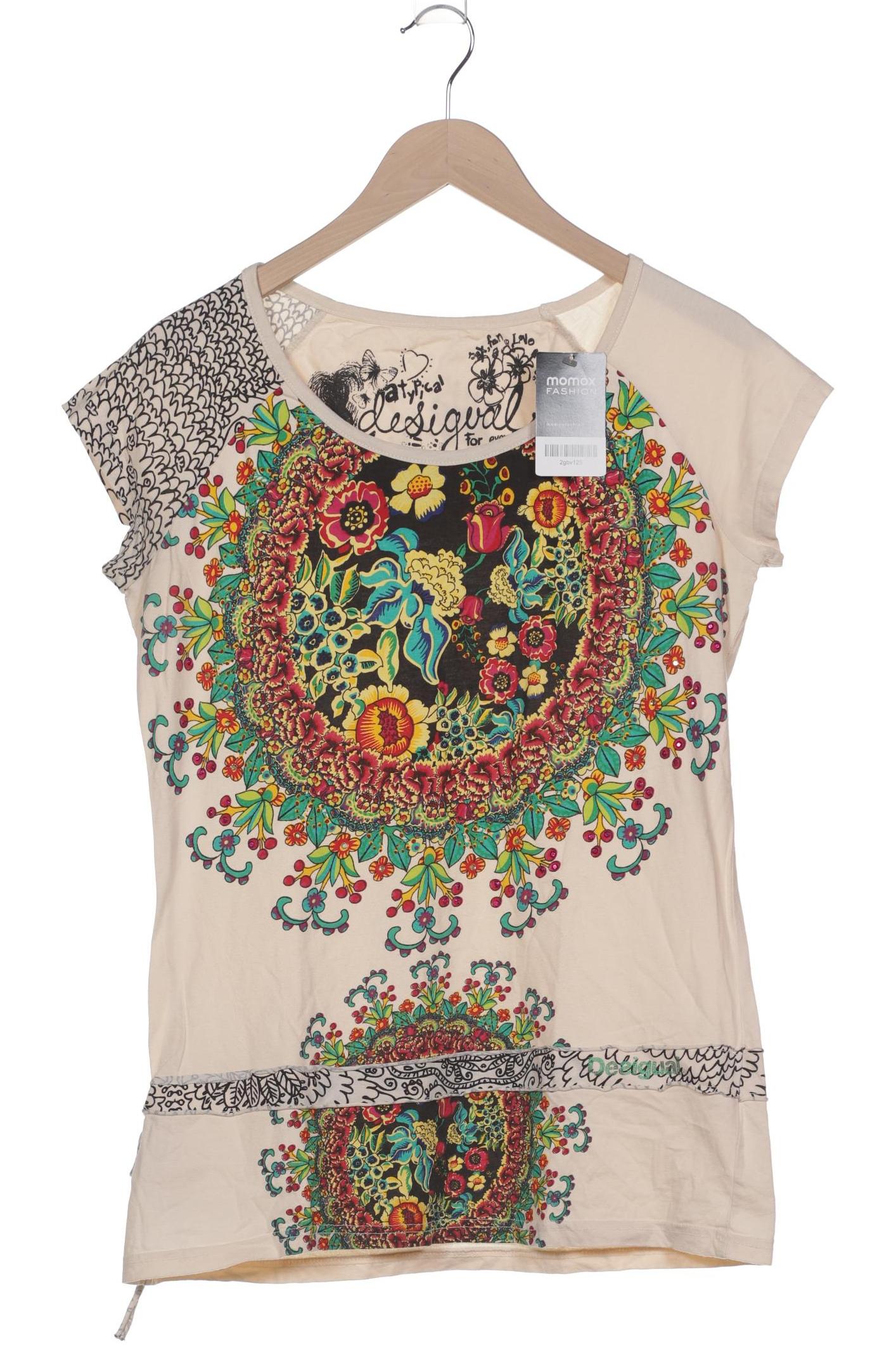

Desigual Damen T-Shirt, cremeweiß, Gr. 44