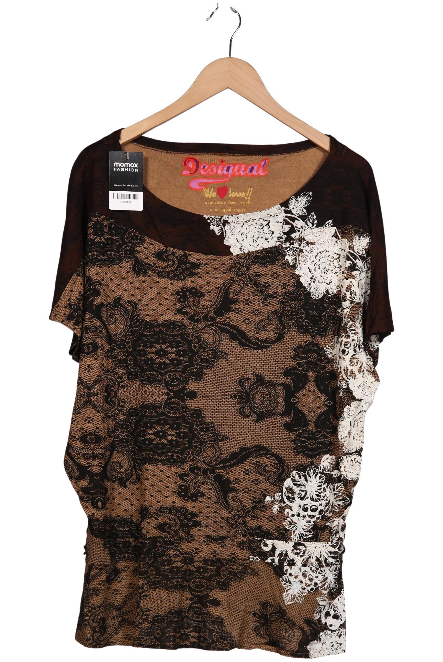 

Desigual Damen T-Shirt, braun, Gr. 42