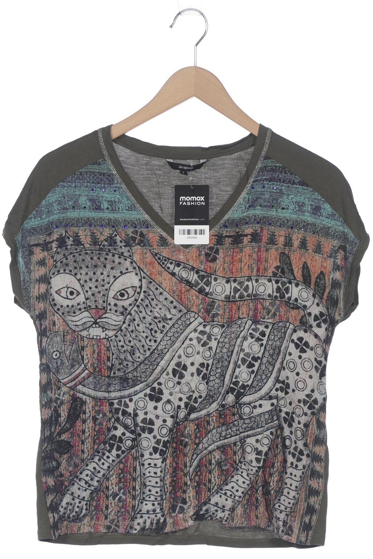 

Desigual Damen T-Shirt, grün, Gr. 36