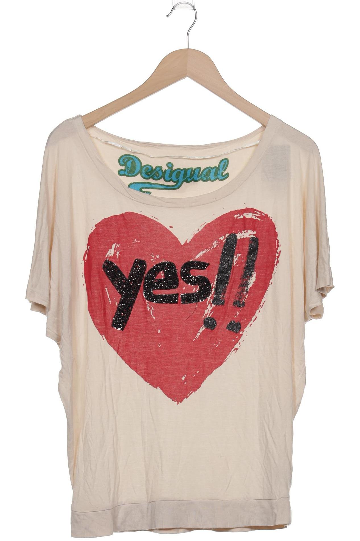 

Desigual Damen T-Shirt, beige, Gr. 42