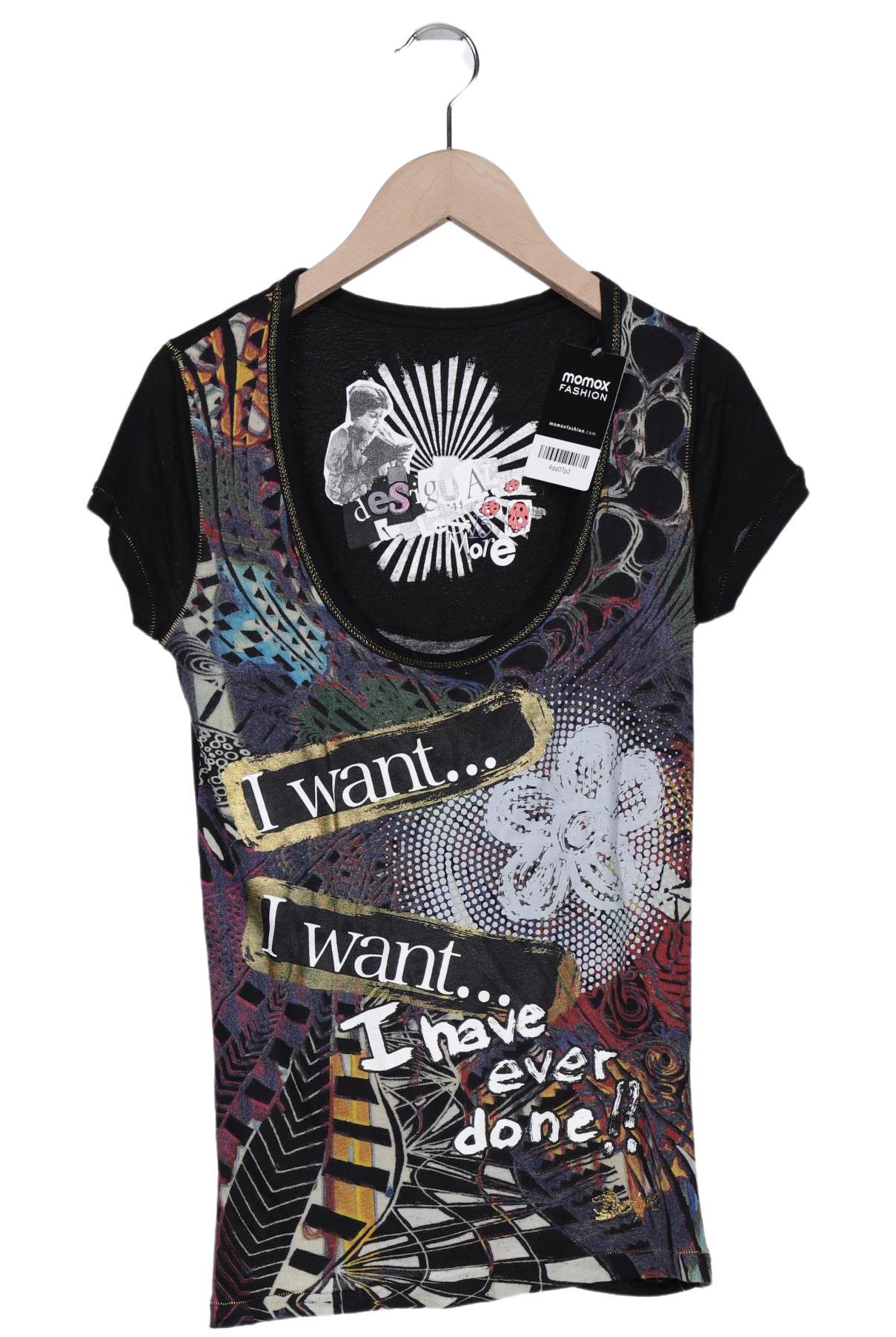 

Desigual Damen T-Shirt, schwarz, Gr. 38