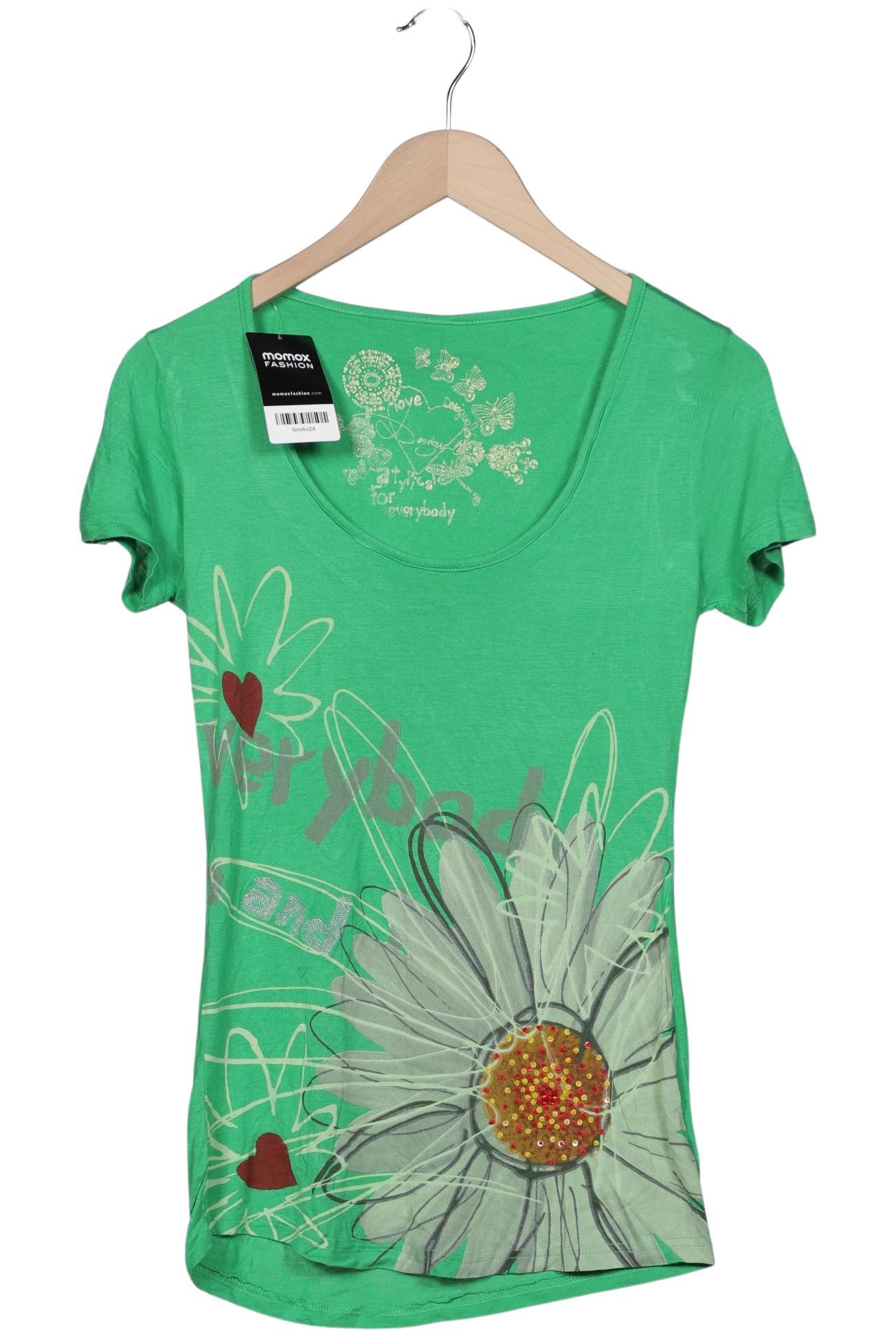 

Desigual Damen T-Shirt, grün, Gr. 38