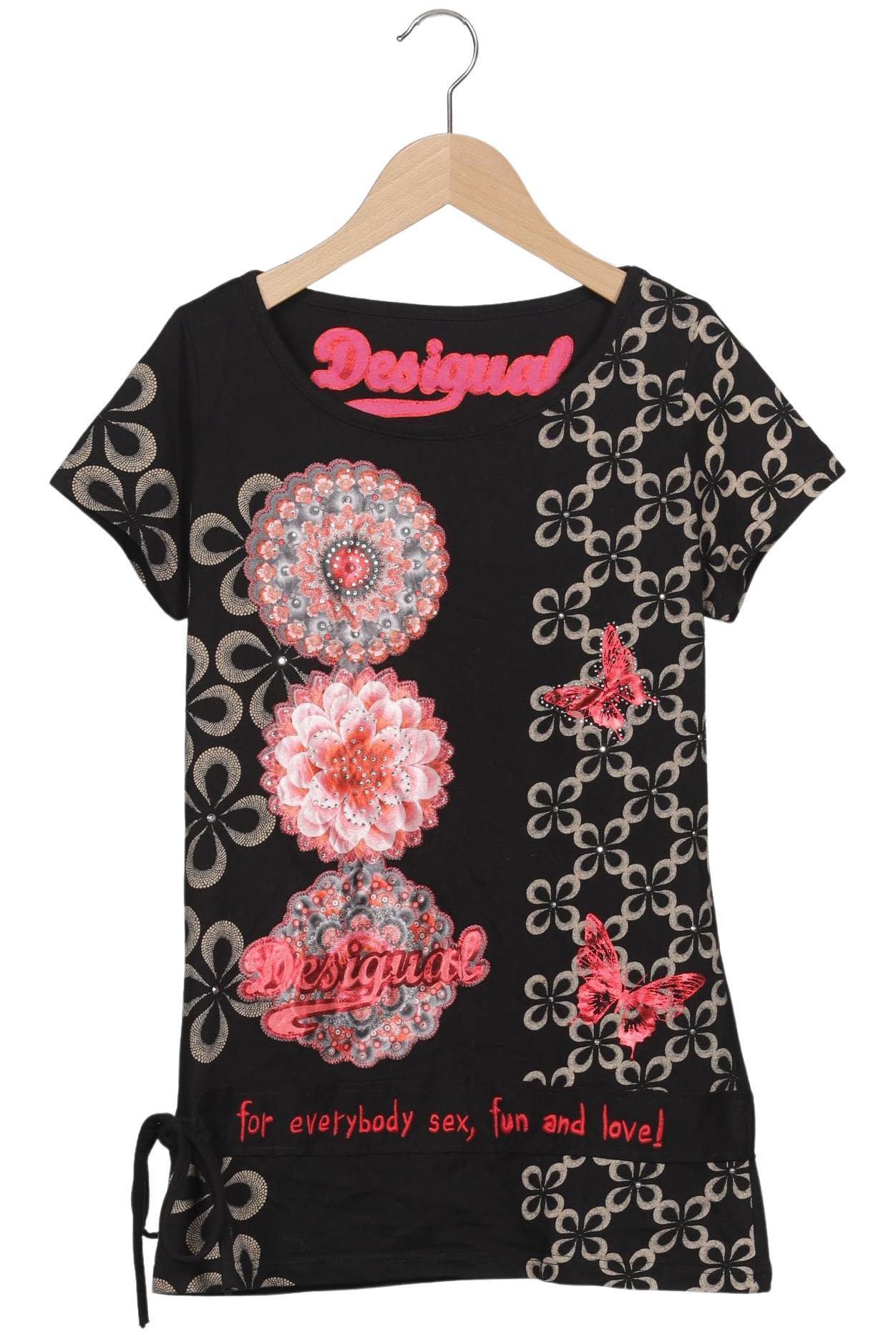 

Desigual Damen T-Shirt, schwarz, Gr. 36