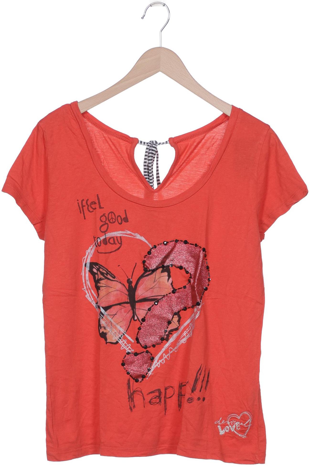 

Desigual Damen T-Shirt, rot, Gr. 46