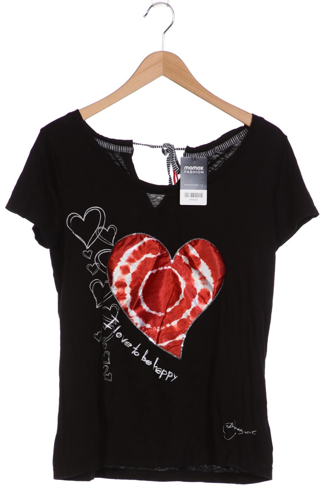 

Desigual Damen T-Shirt, schwarz, Gr. 46