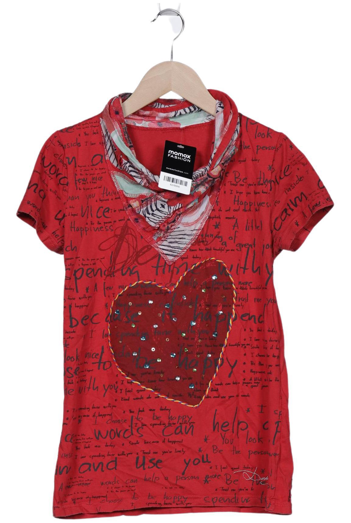 

Desigual Damen T-Shirt, rot, Gr. 42