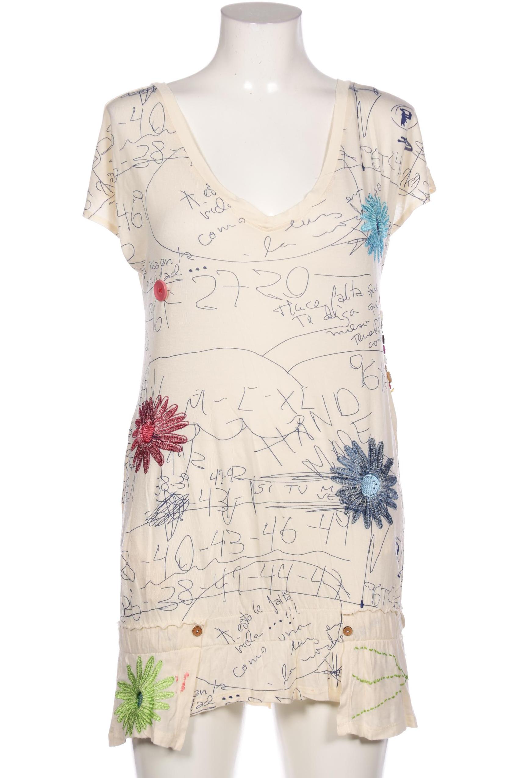 

Desigual Damen T-Shirt, cremeweiß