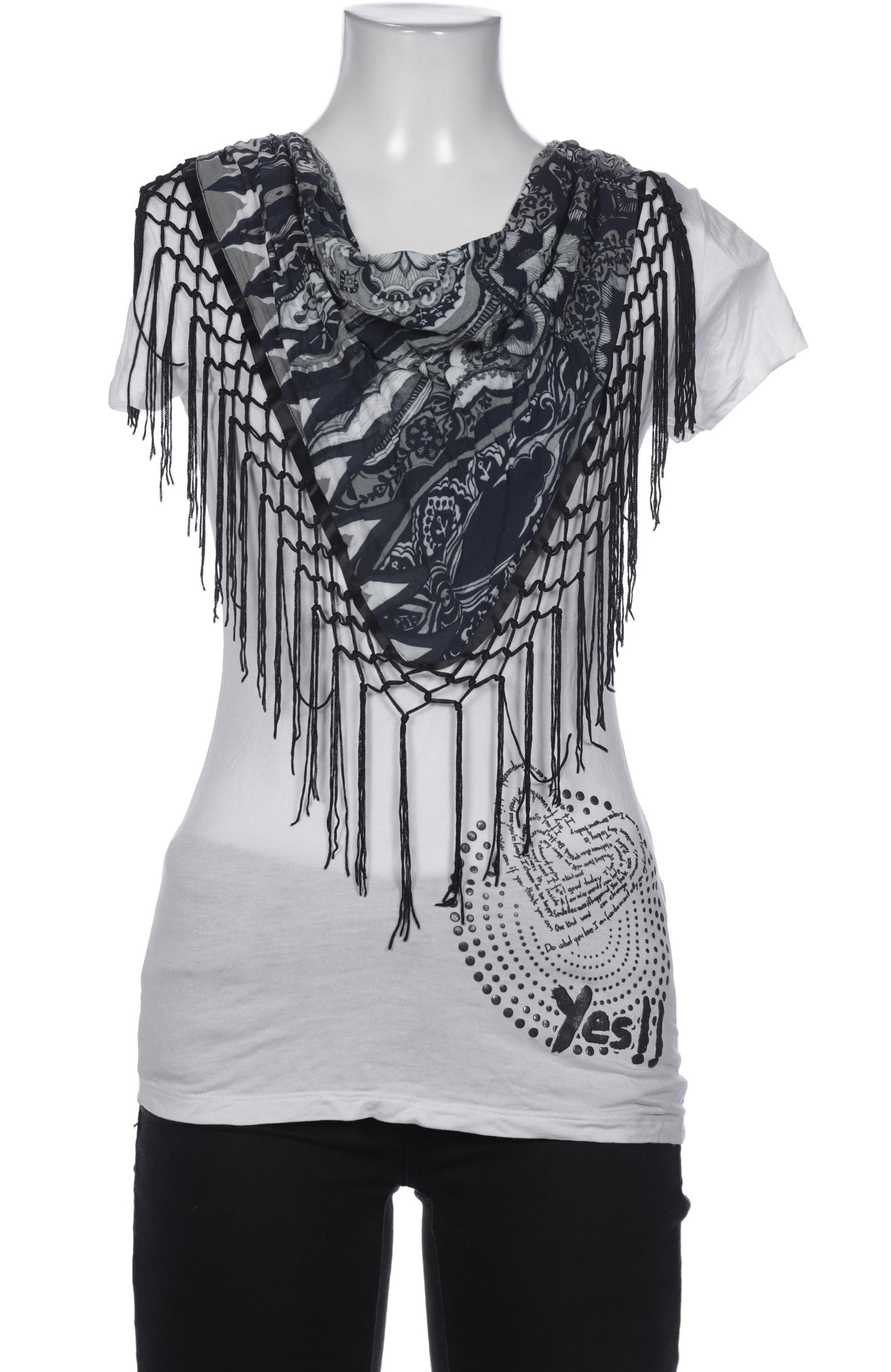 

Desigual Damen T-Shirt, weiß, Gr. 36