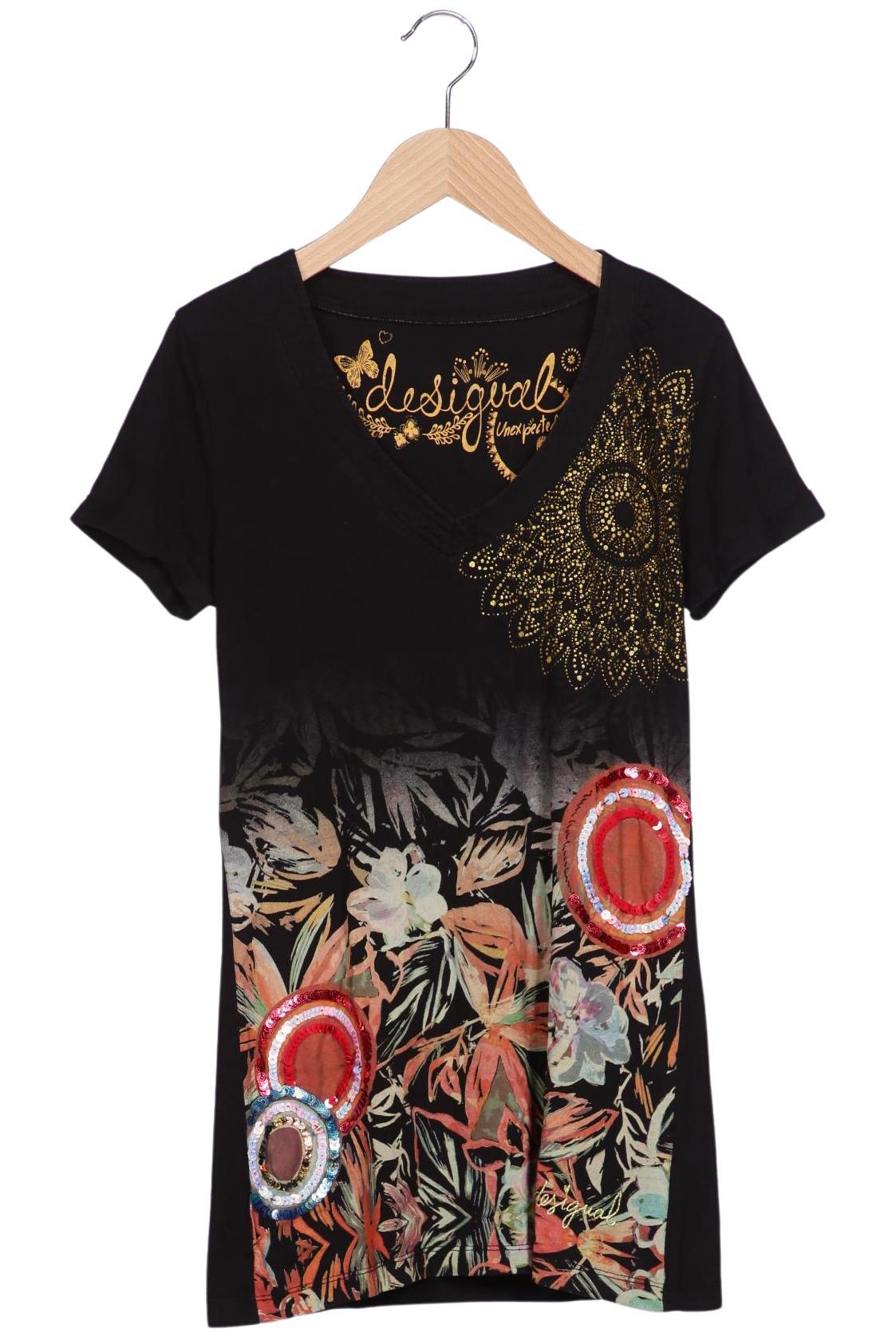 

Desigual Damen T-Shirt, schwarz, Gr. 42