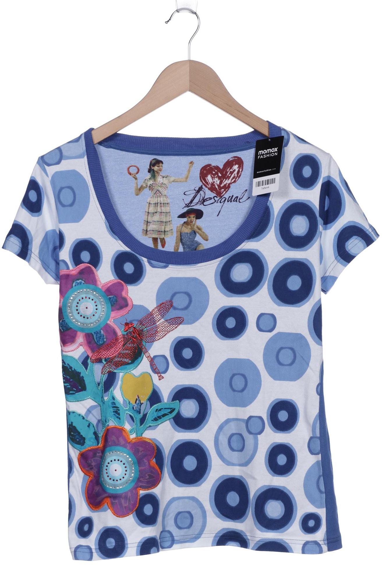 

Desigual Damen T-Shirt, blau, Gr. 38