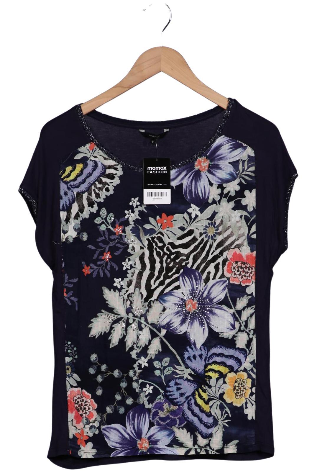 

Desigual Damen T-Shirt, marineblau, Gr. 36