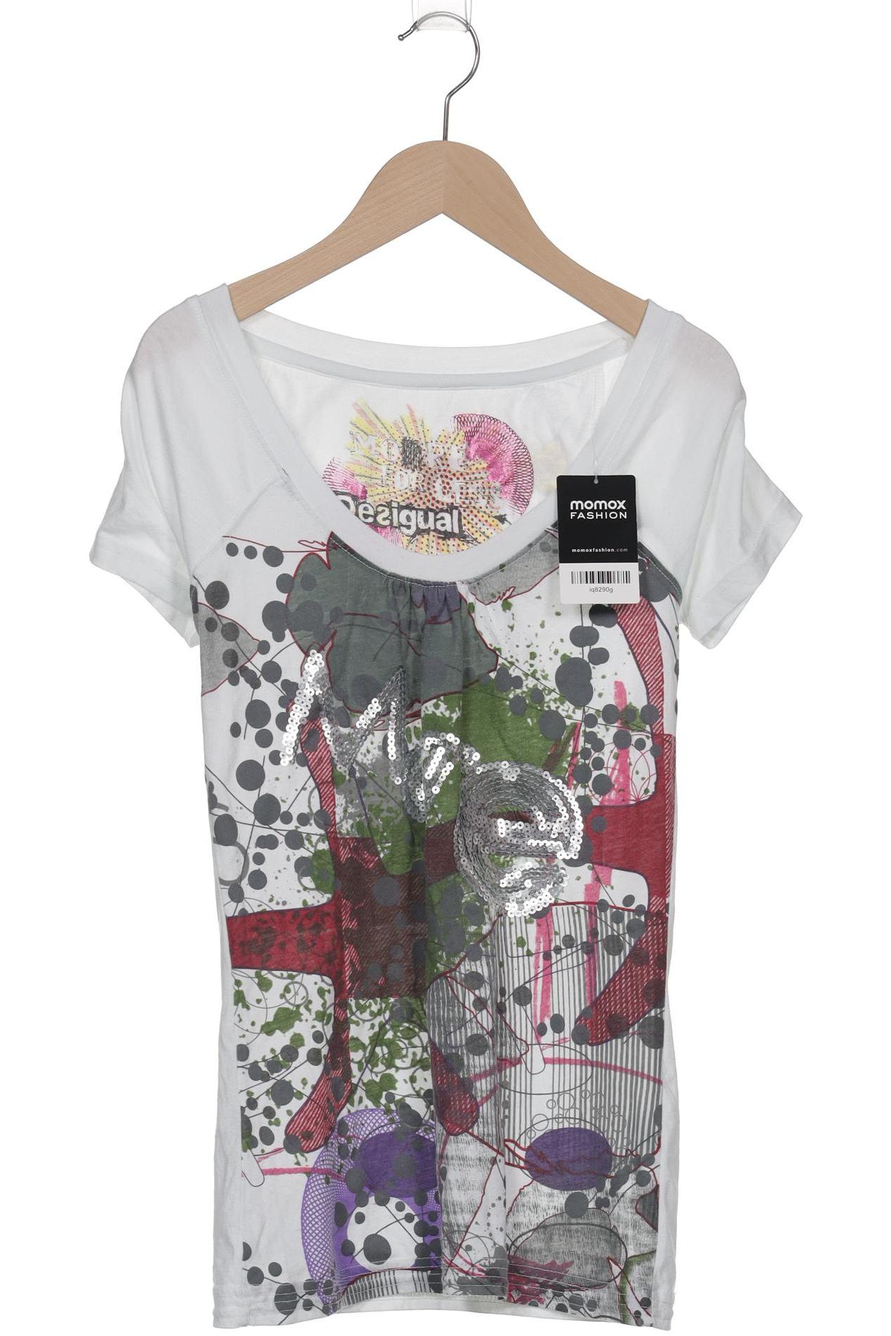 

Desigual Damen T-Shirt, weiß, Gr. 36