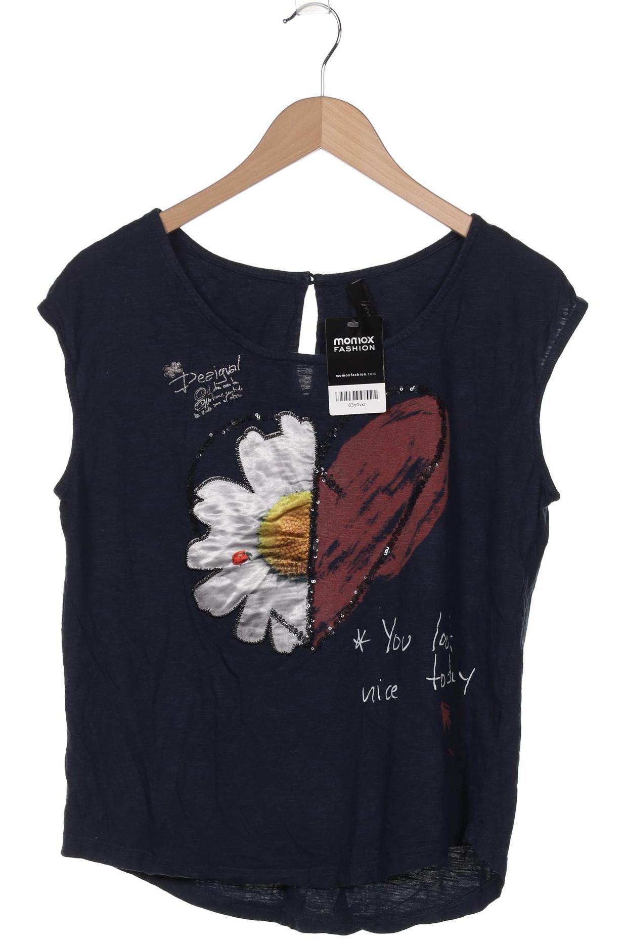 

Desigual Damen T-Shirt, marineblau, Gr. 38