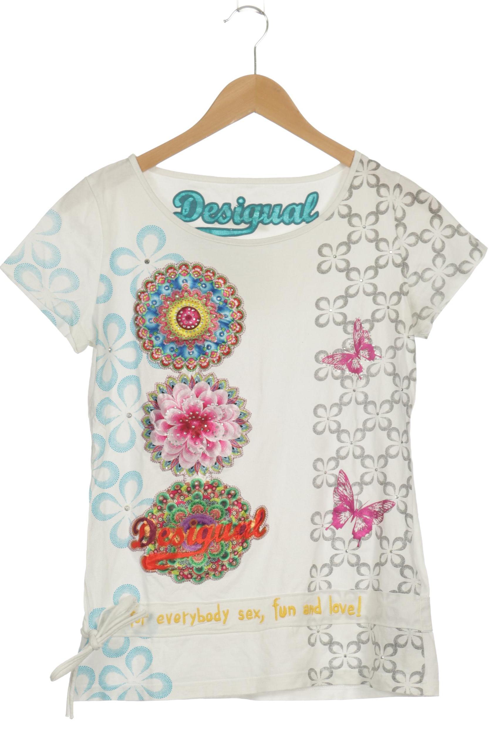 

Desigual Damen T-Shirt, weiß, Gr.