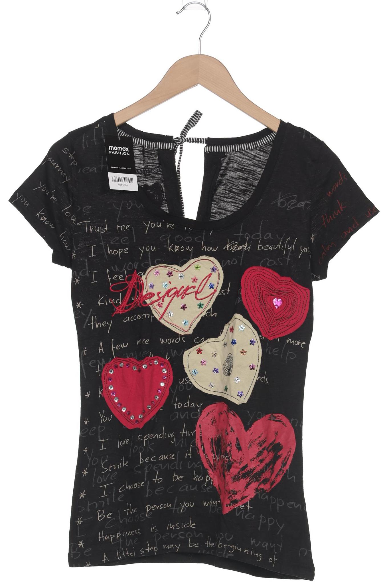 

Desigual Damen T-Shirt, schwarz, Gr. 38
