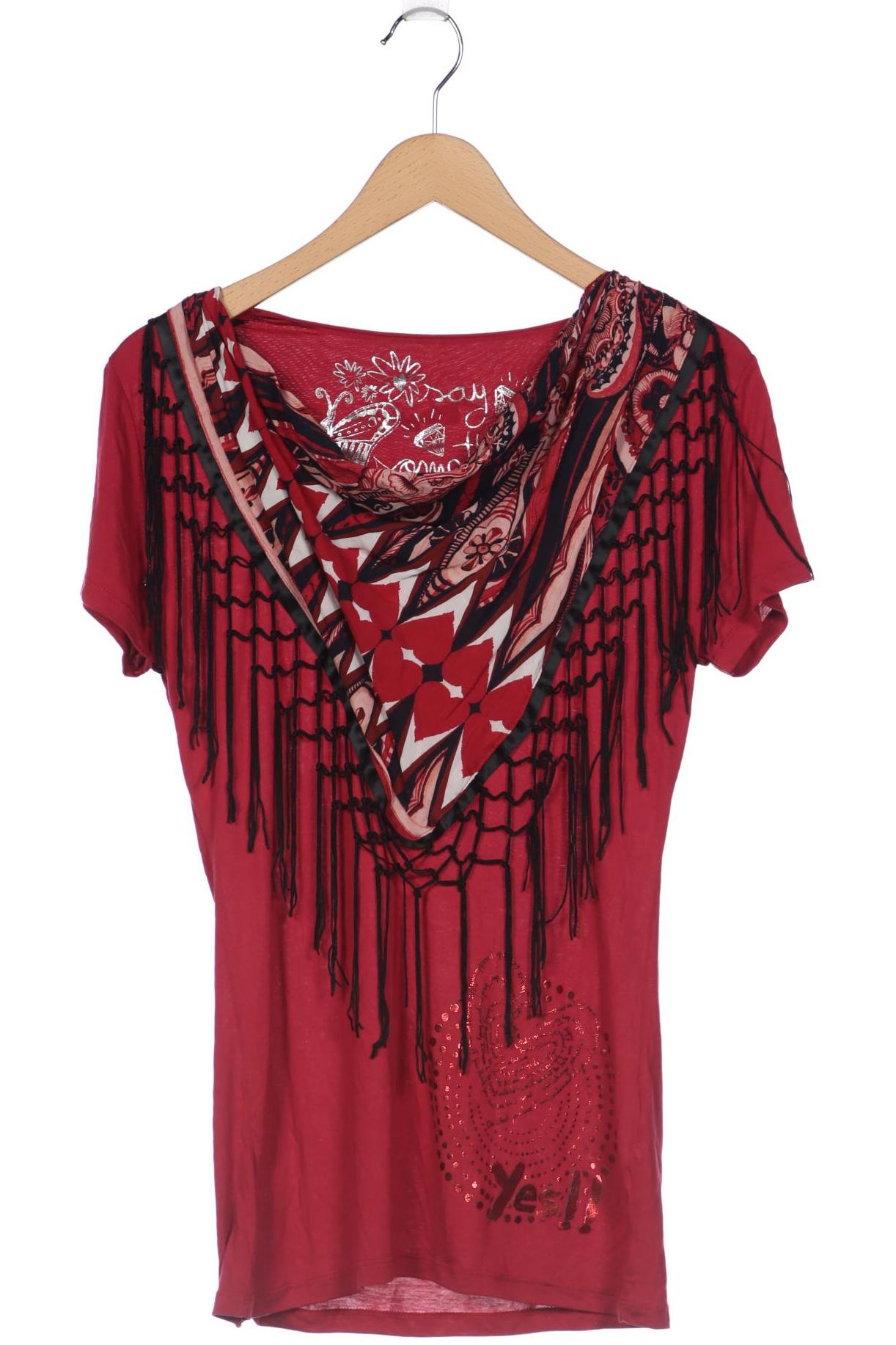 

Desigual Damen T-Shirt, bordeaux, Gr. 42