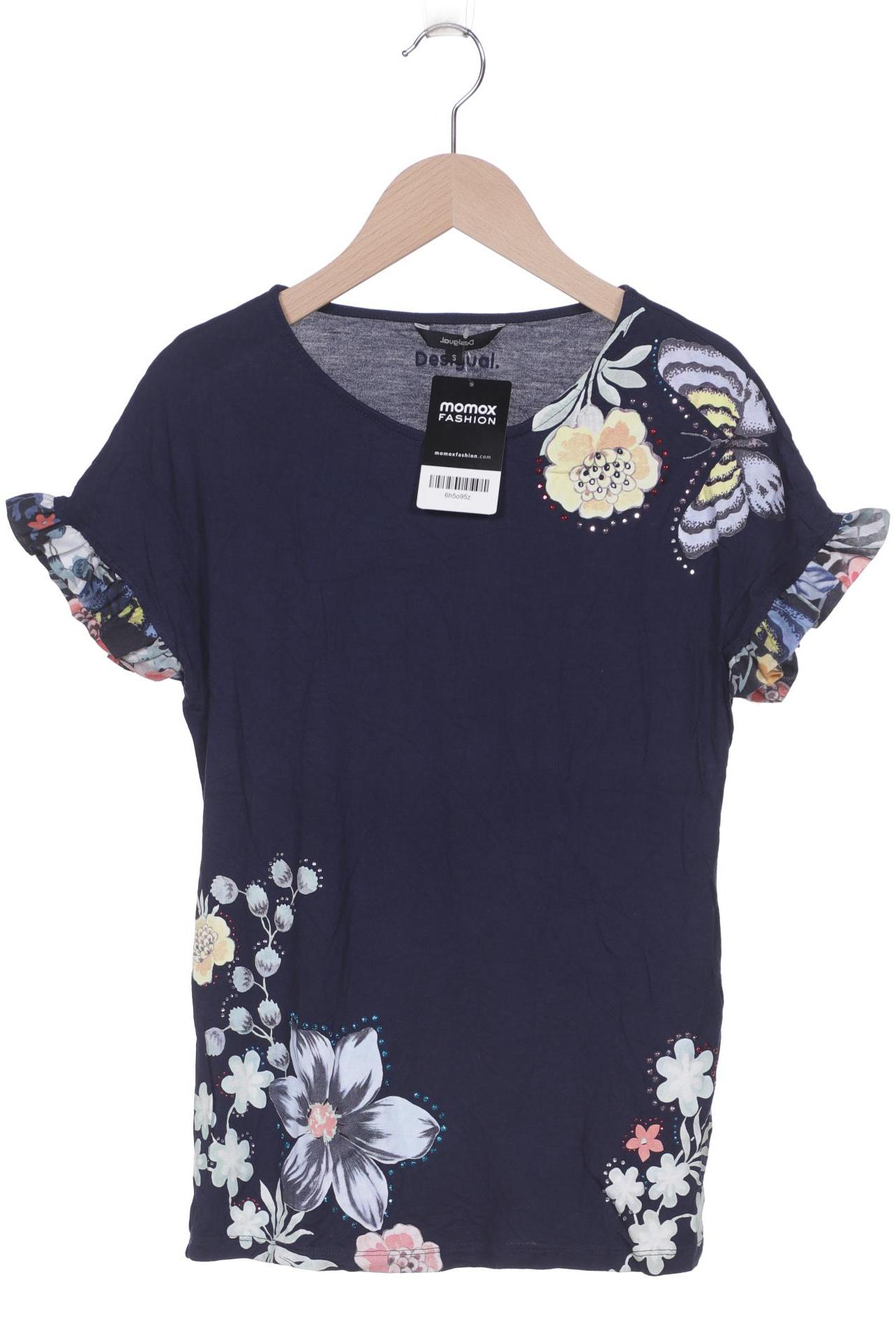 

Desigual Damen T-Shirt, marineblau, Gr. 36