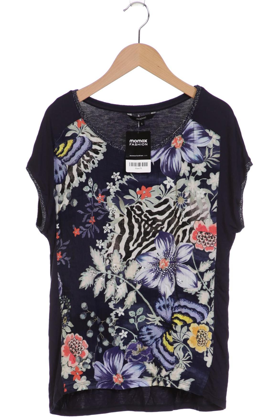 

Desigual Damen T-Shirt, marineblau, Gr. 36