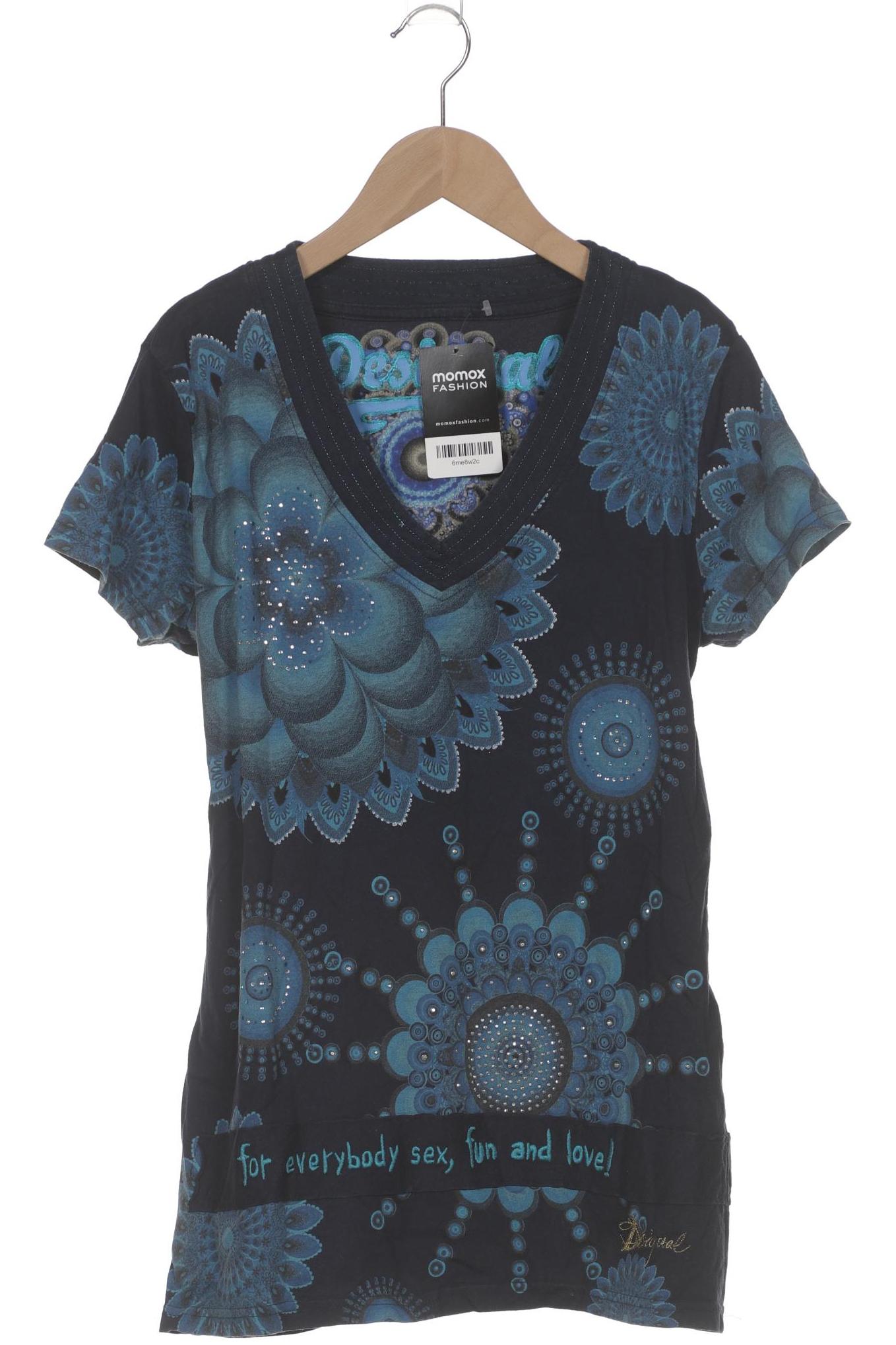 

Desigual Damen T-Shirt, marineblau, Gr. 38
