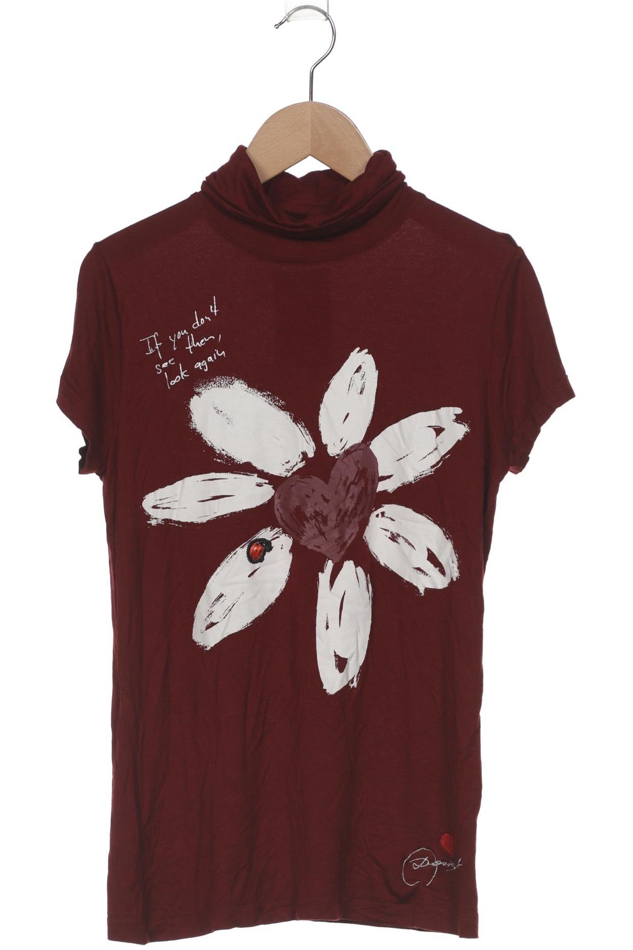 

Desigual Damen T-Shirt, bordeaux, Gr. 36
