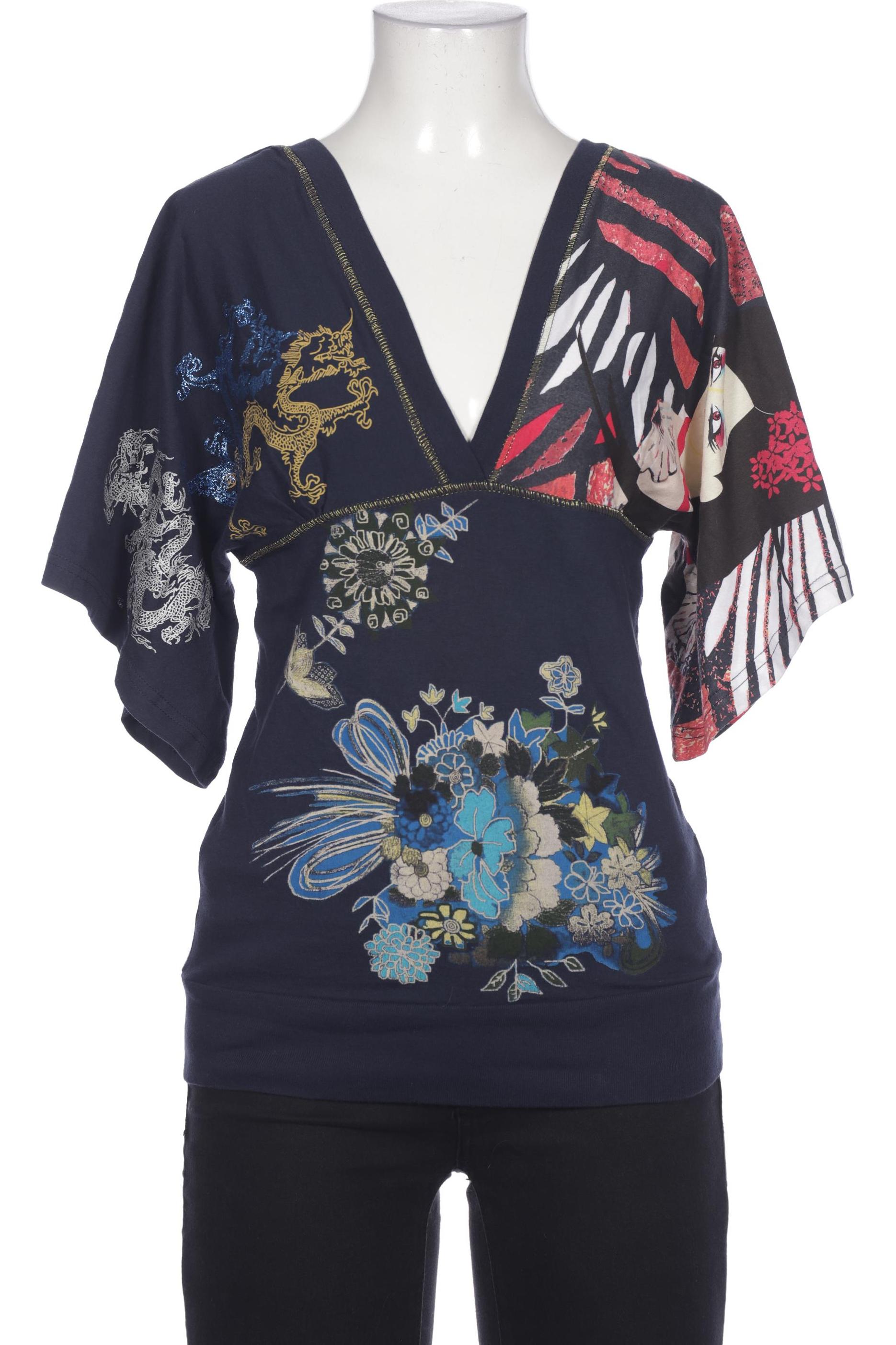 

Desigual Damen T-Shirt, marineblau, Gr. 36