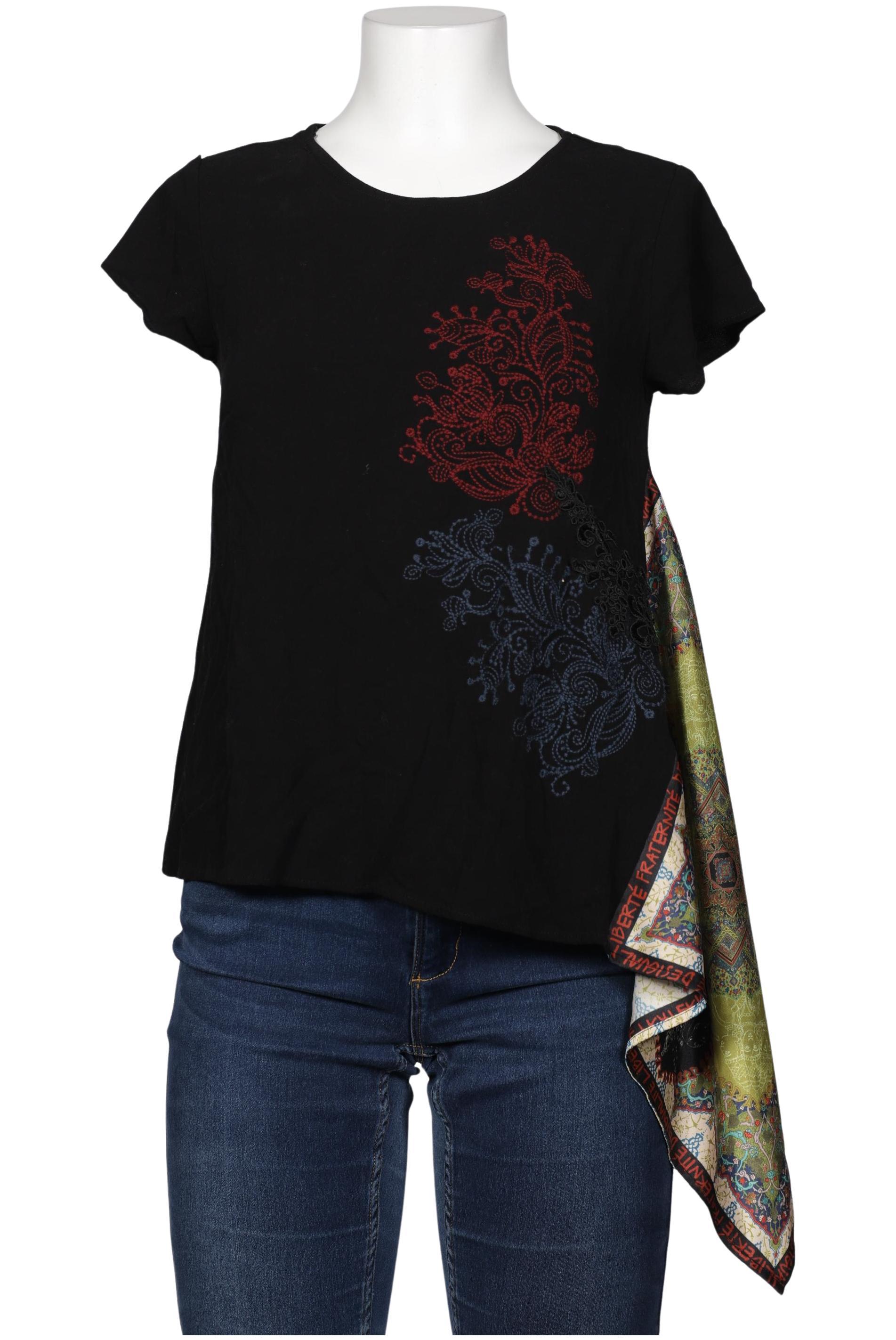 

Desigual Damen T-Shirt, schwarz, Gr. 42