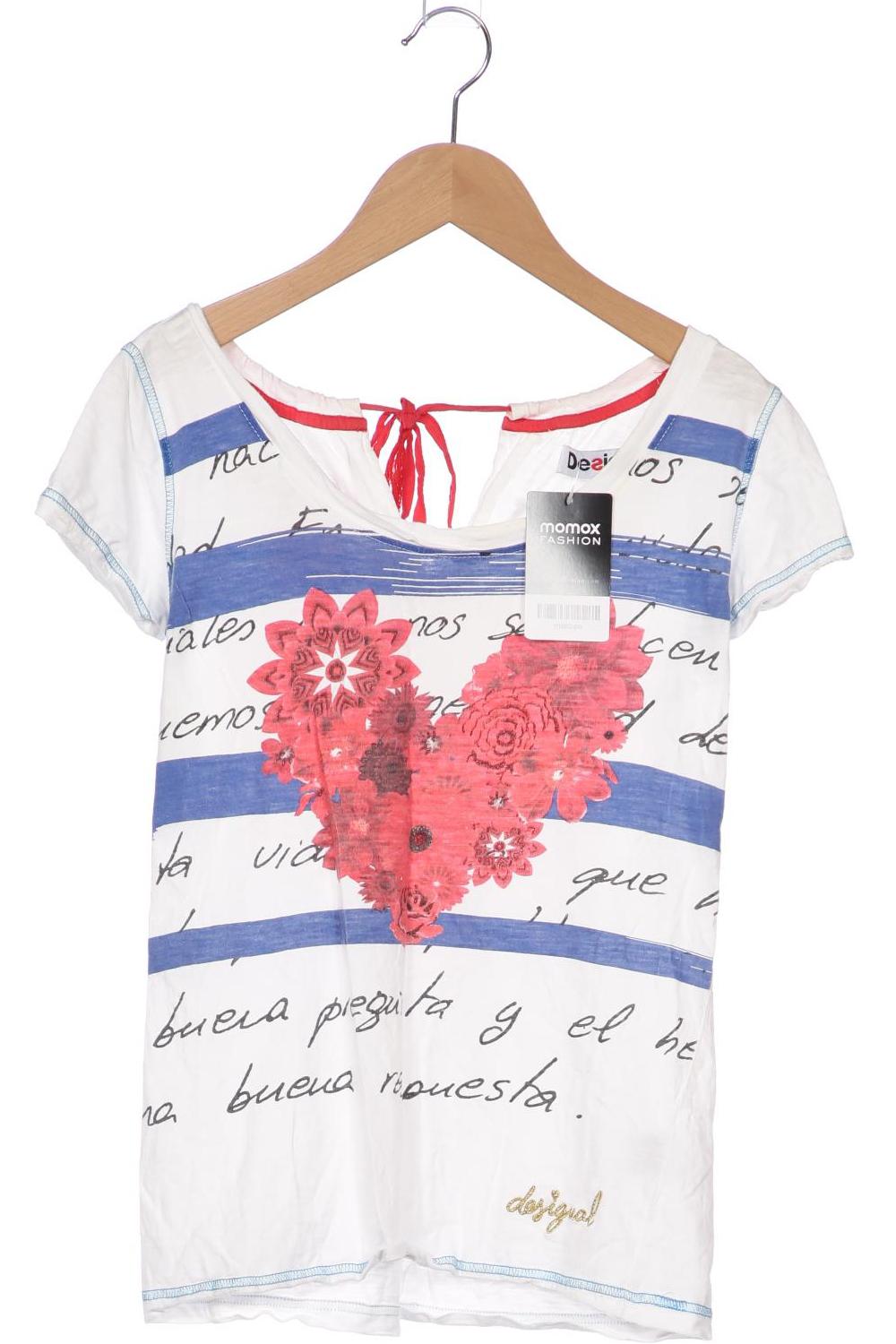 

Desigual Damen T-Shirt, weiß, Gr. 34