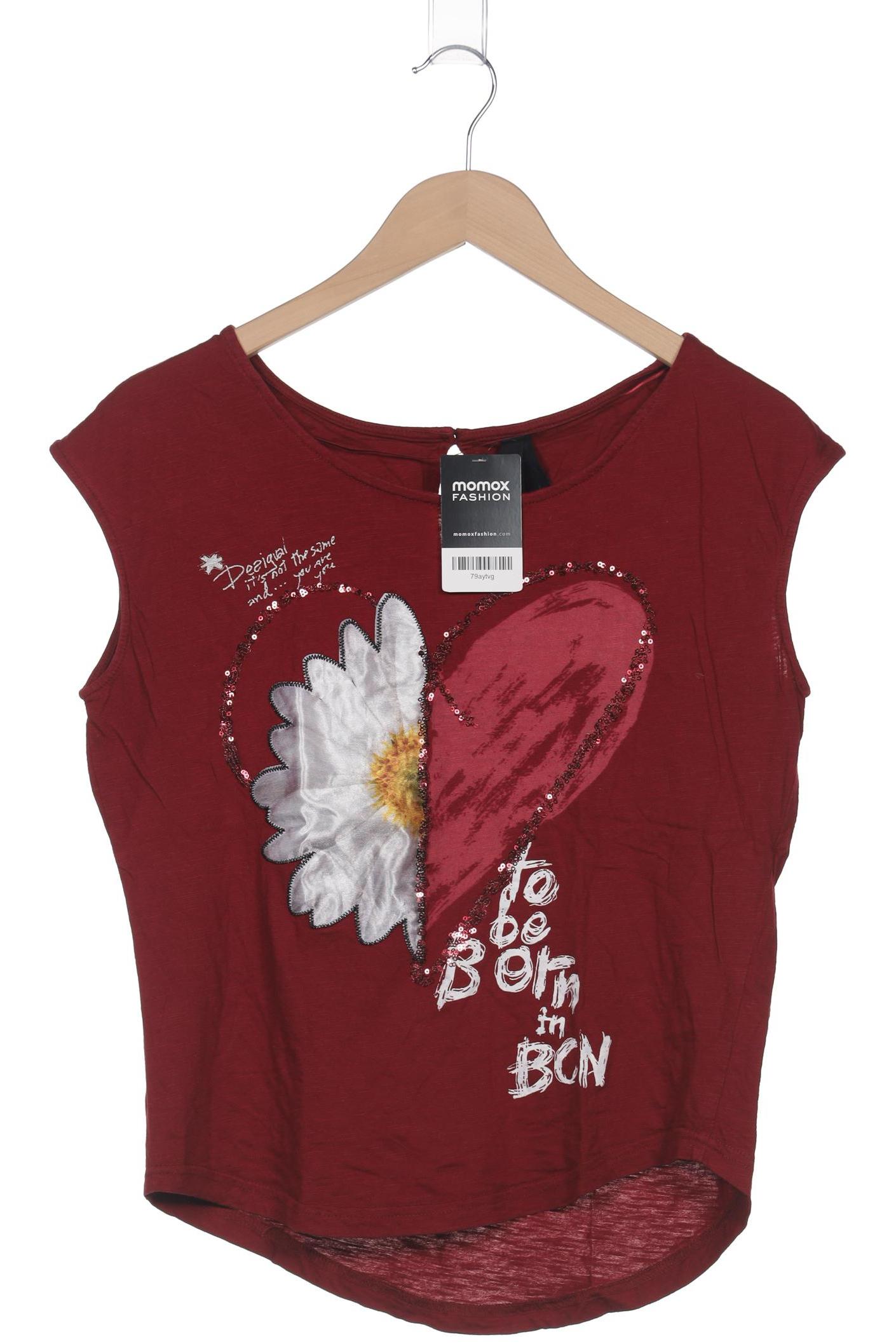 

Desigual Damen T-Shirt, bordeaux, Gr. 34