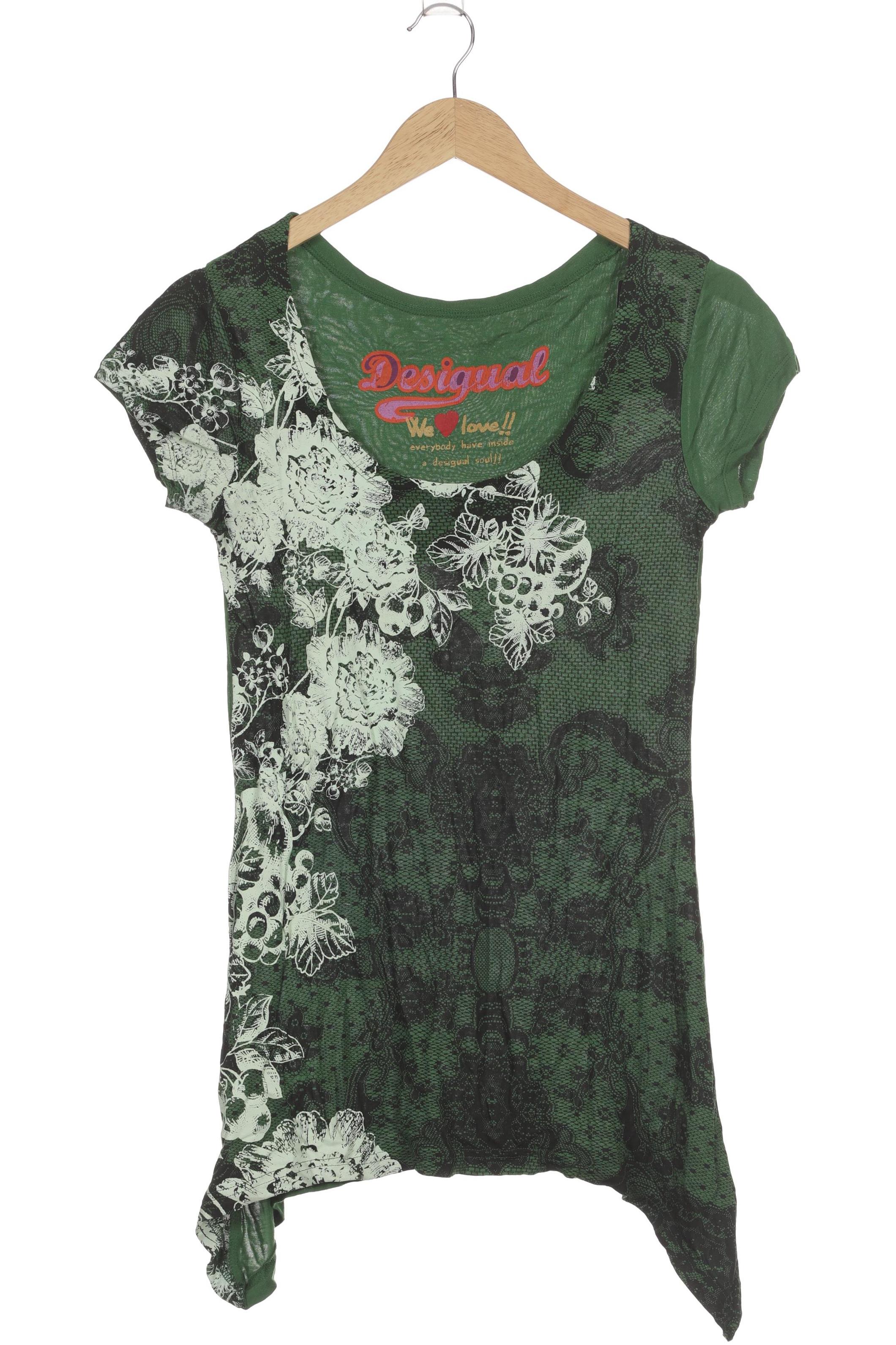 

Desigual Damen T-Shirt, grün, Gr. 38