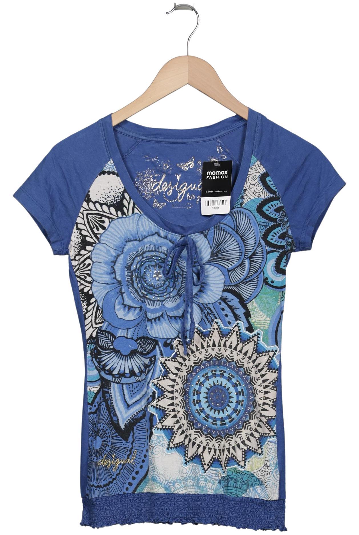 

Desigual Damen T-Shirt, blau, Gr. 34