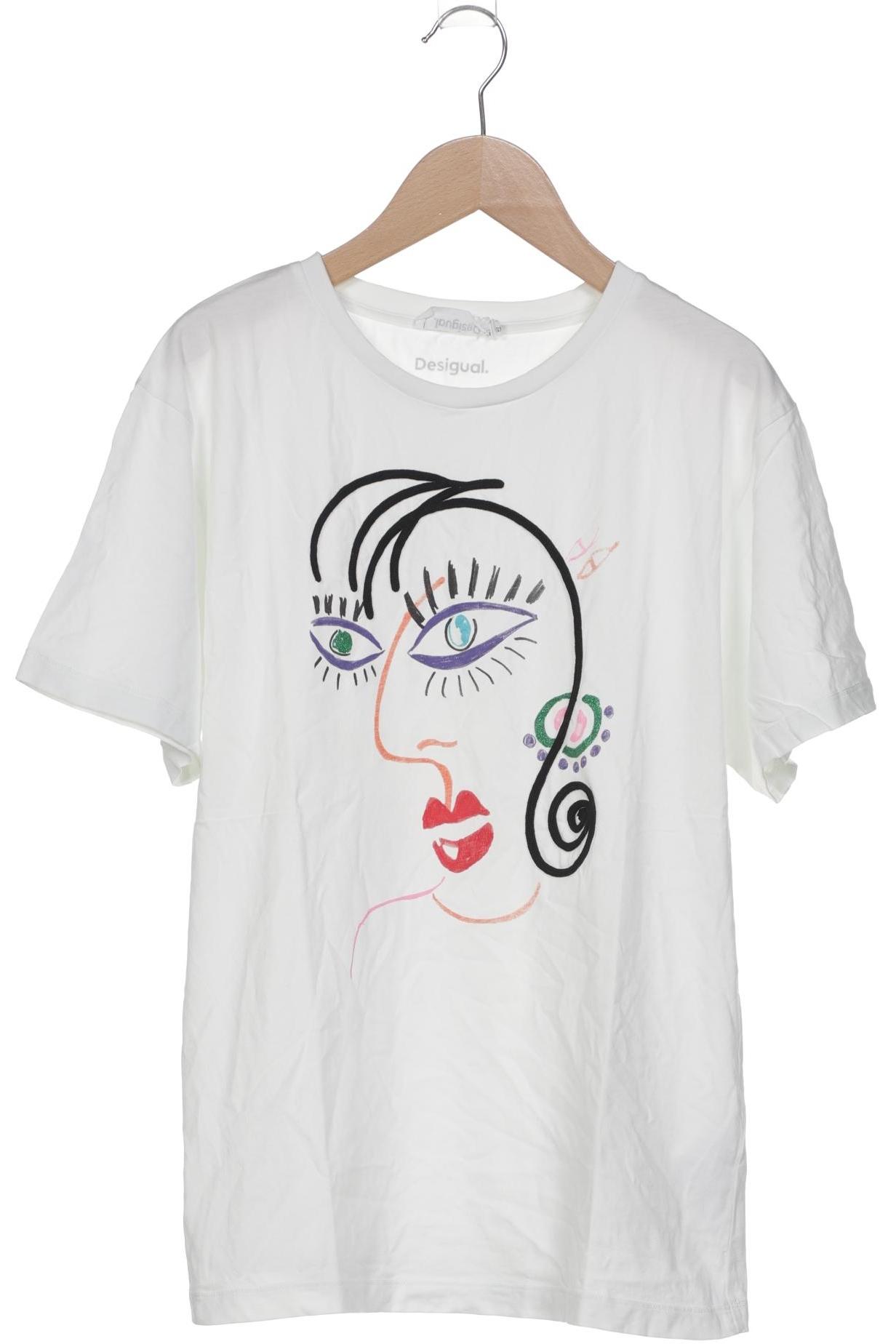

Desigual Damen T-Shirt, weiß, Gr. 34