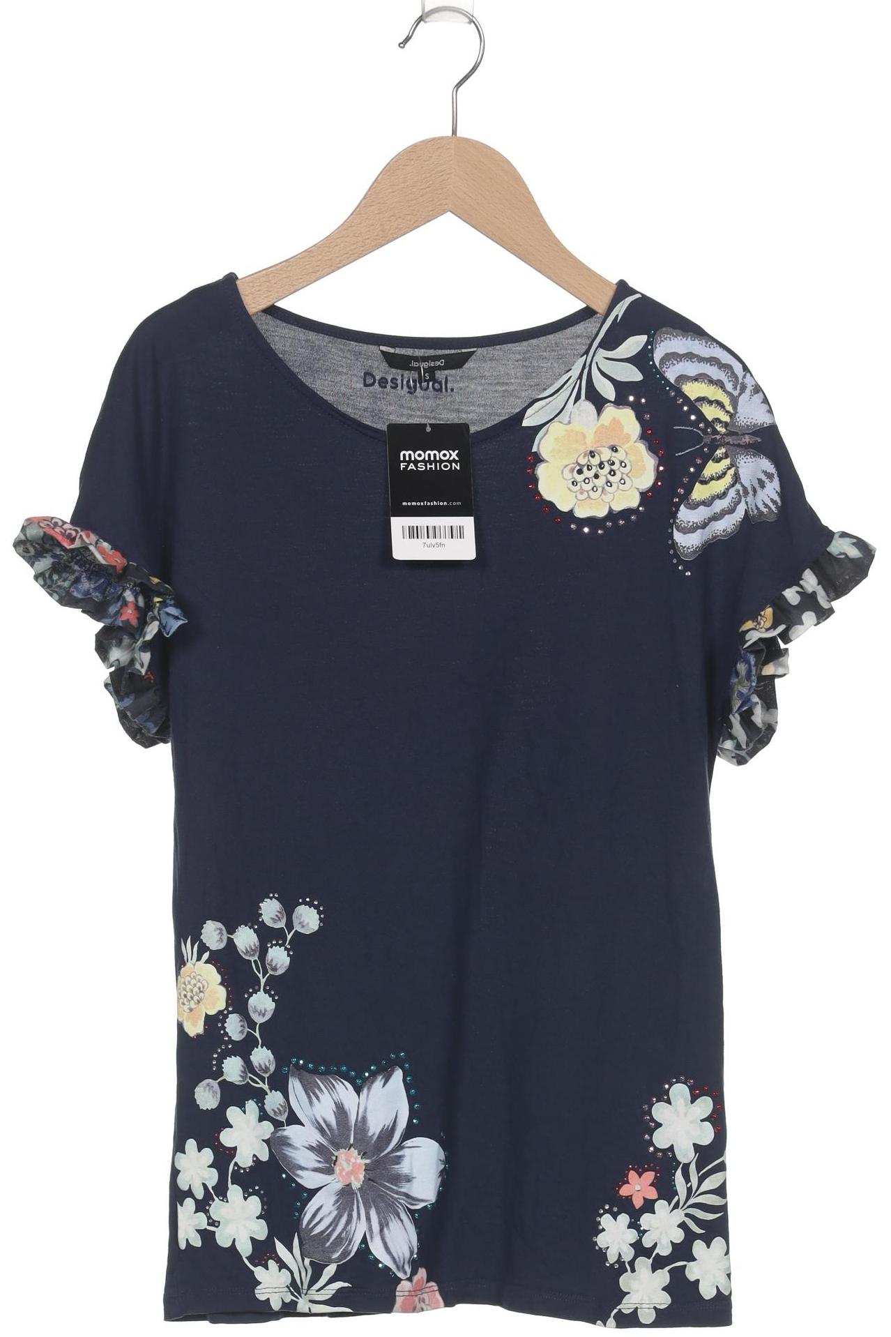 

Desigual Damen T-Shirt, marineblau, Gr. 36