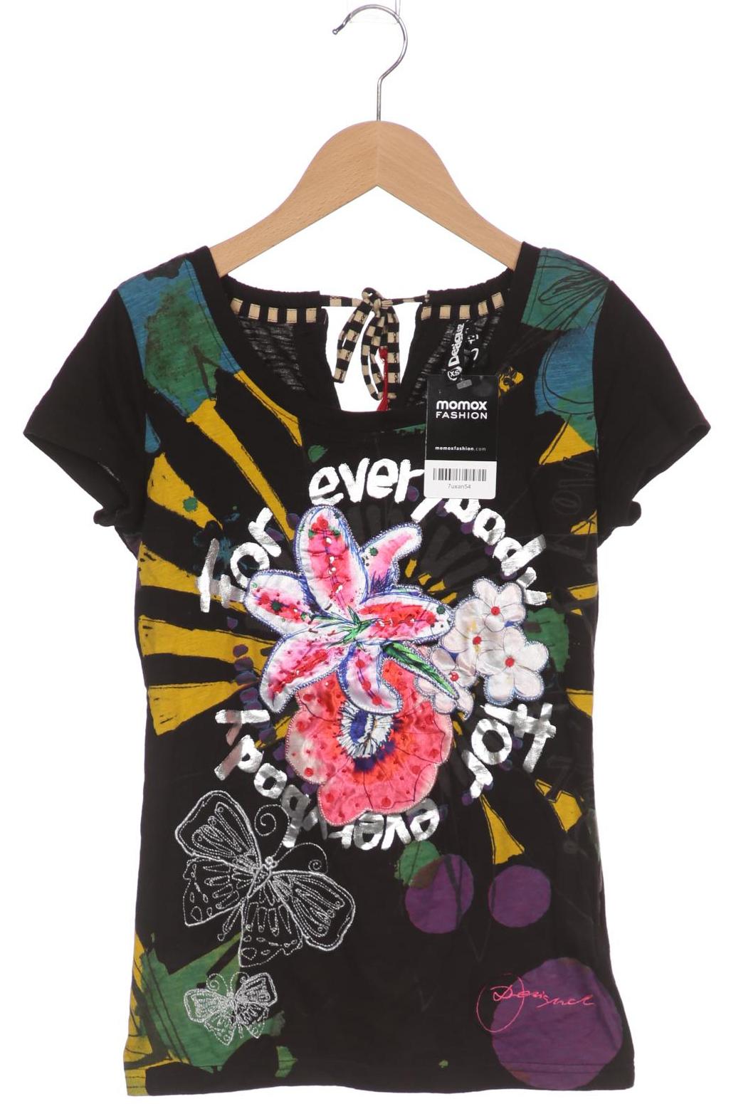 

Desigual Damen T-Shirt, schwarz, Gr. 34