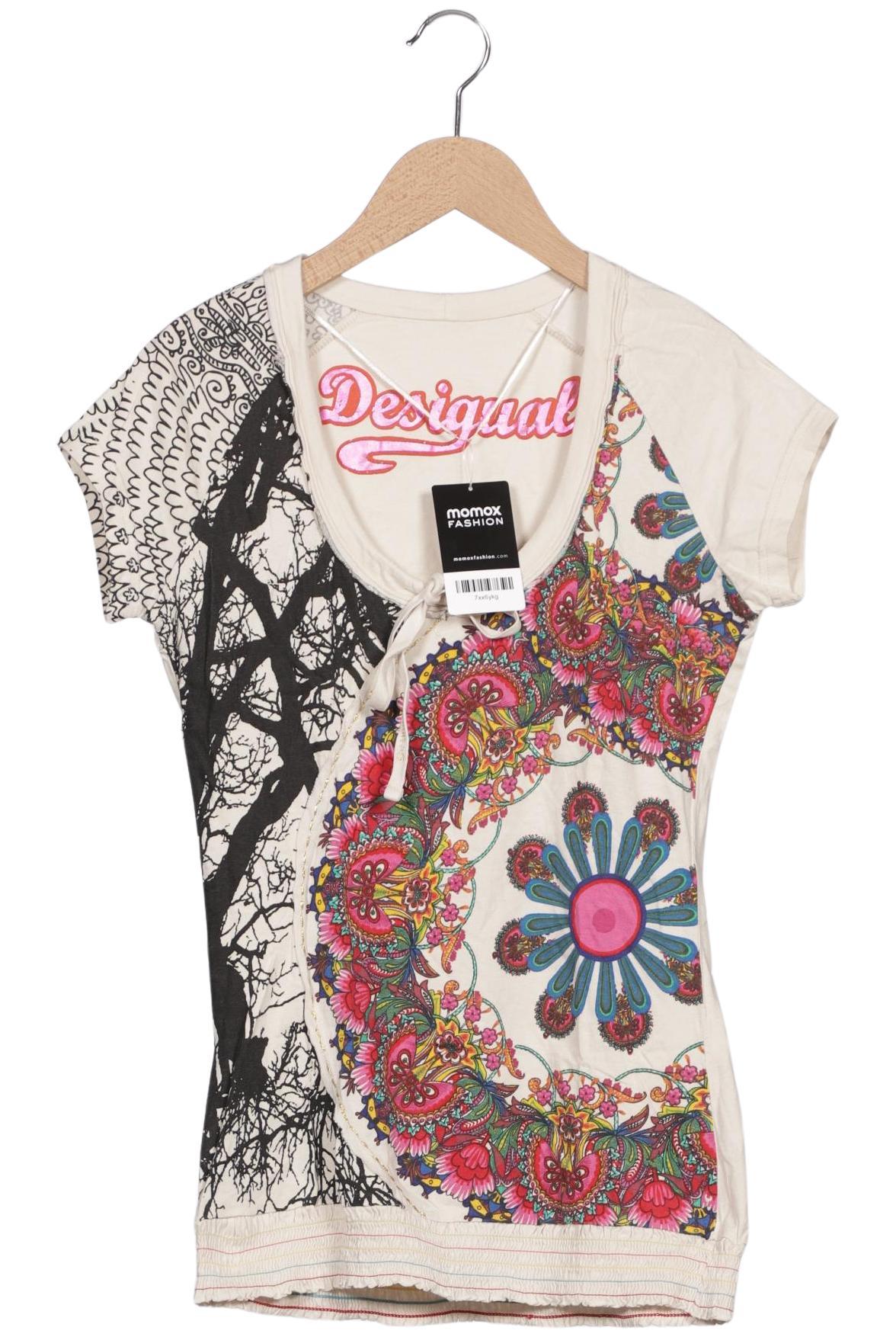 

Desigual Damen T-Shirt, cremeweiß, Gr. 36