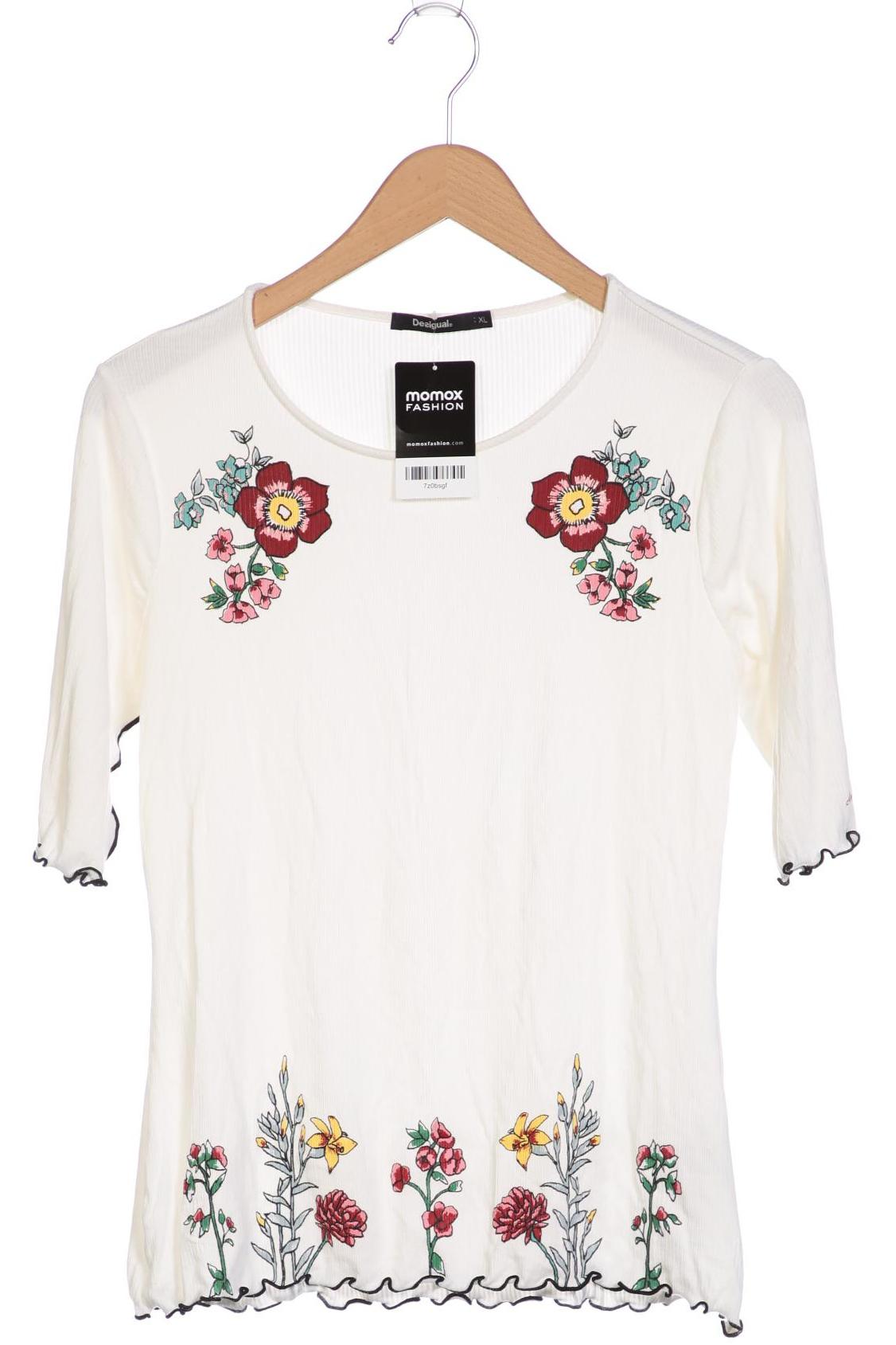 

Desigual Damen T-Shirt, cremeweiß