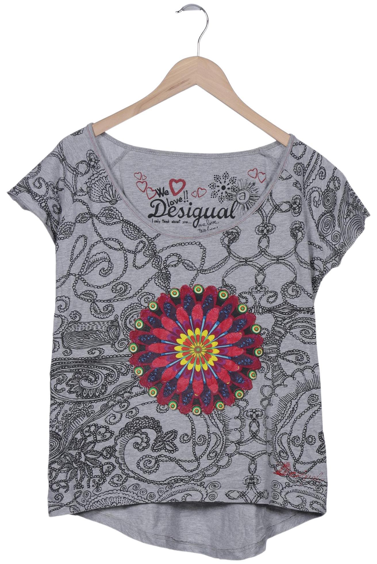 

Desigual Damen T-Shirt, grau, Gr. 42