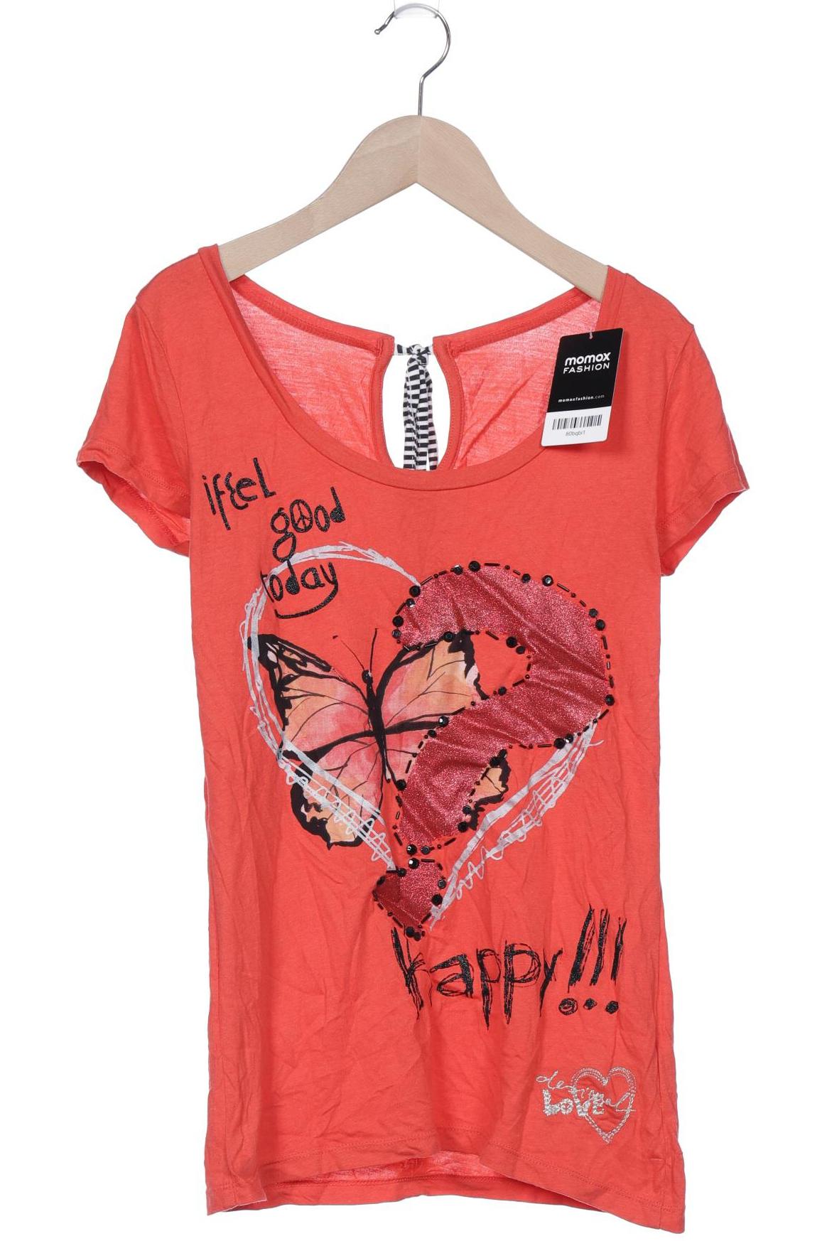 

Desigual Damen T-Shirt, orange, Gr. 36