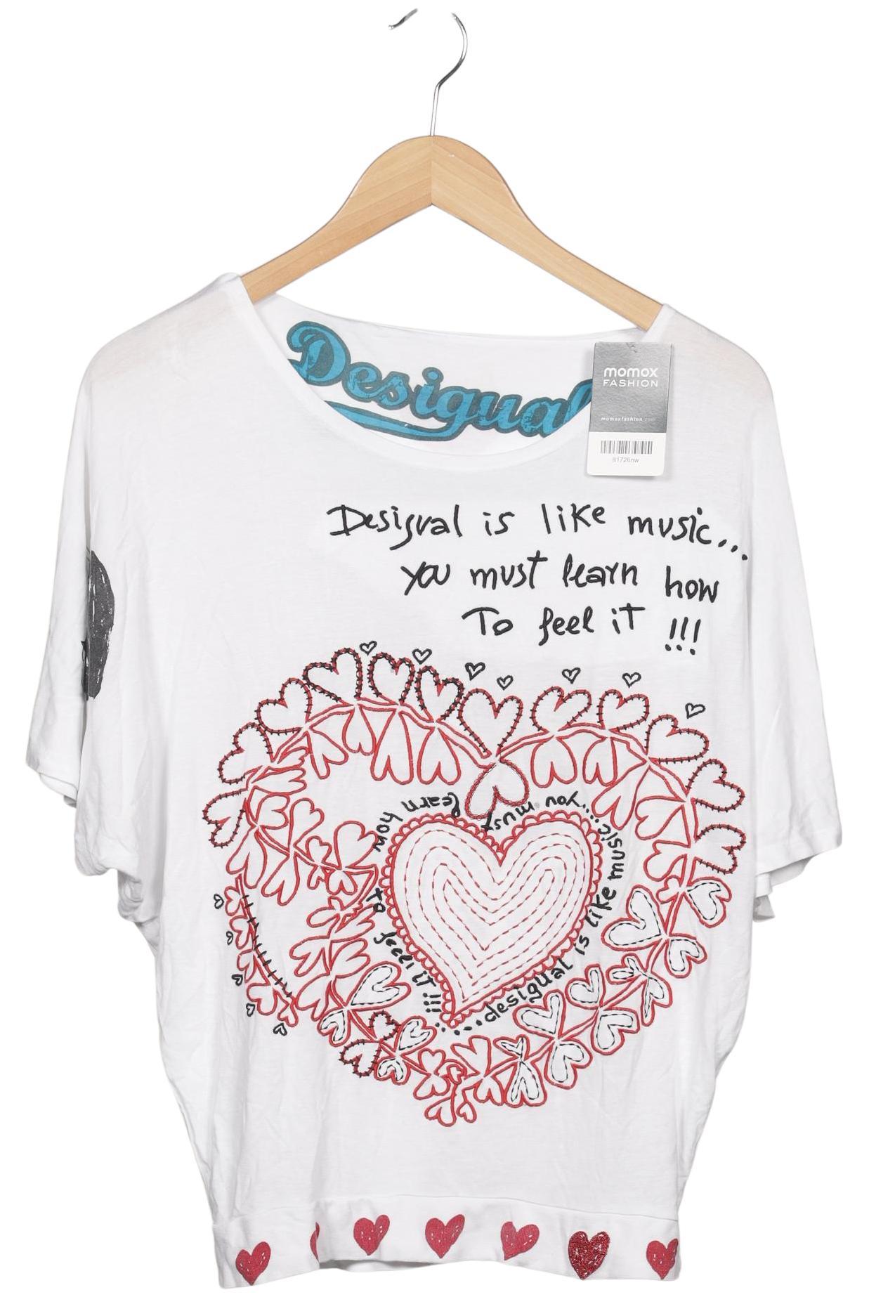 

Desigual Damen T-Shirt, weiß, Gr. 38